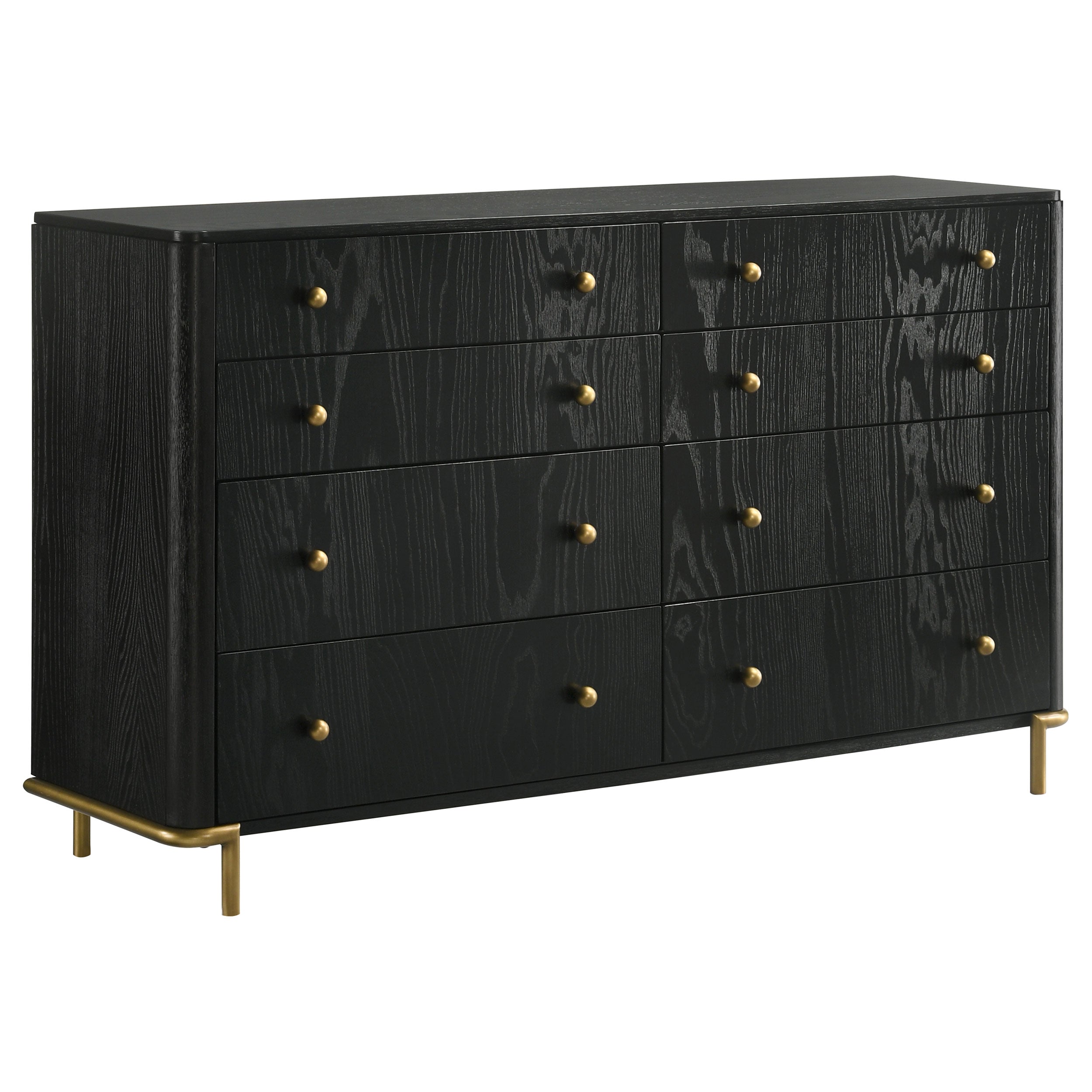 Arini 8-drawer Dresser Black-