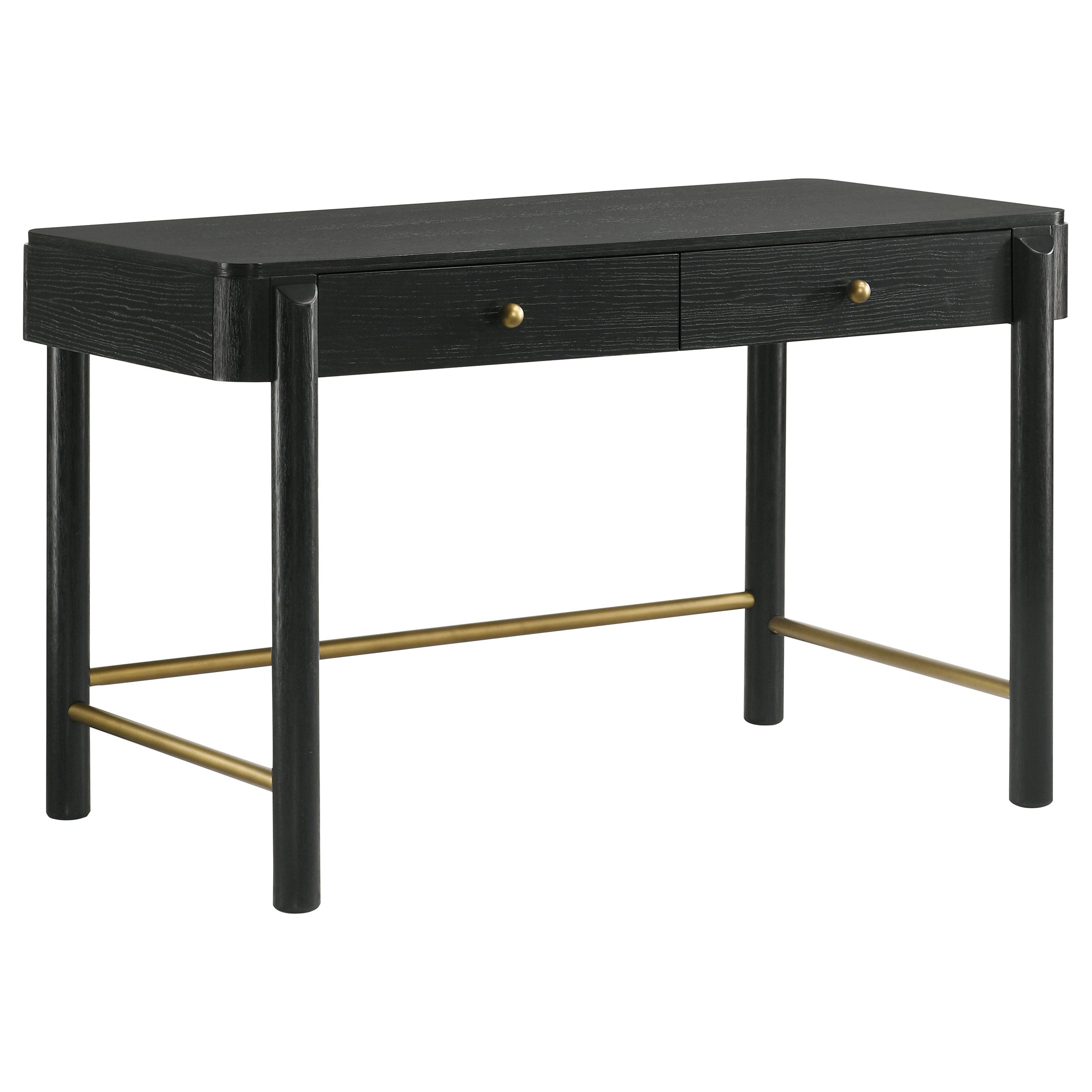 Arini 2-piece Makeup Vanity Table and Mirror Set Black-