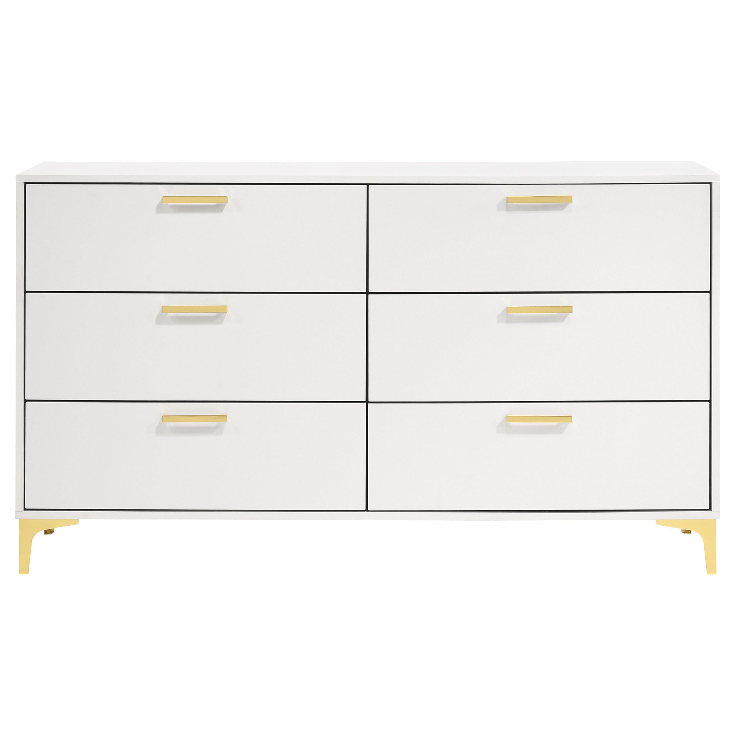 Kendall 6-drawer Dresser White-CoasterEveryday