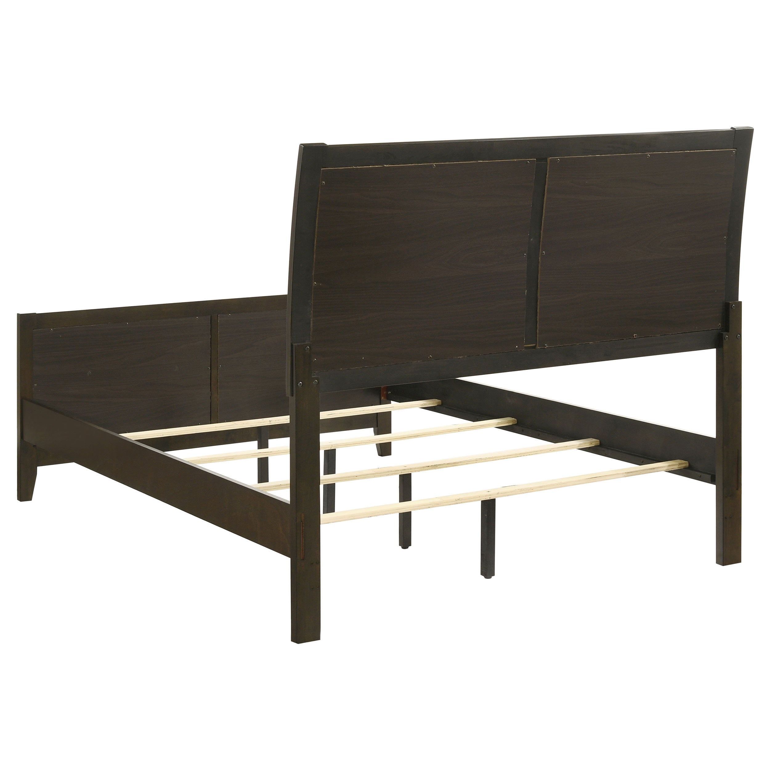 Wilkes 51-inch Upholstered Full Bed Dark Cocoa-
