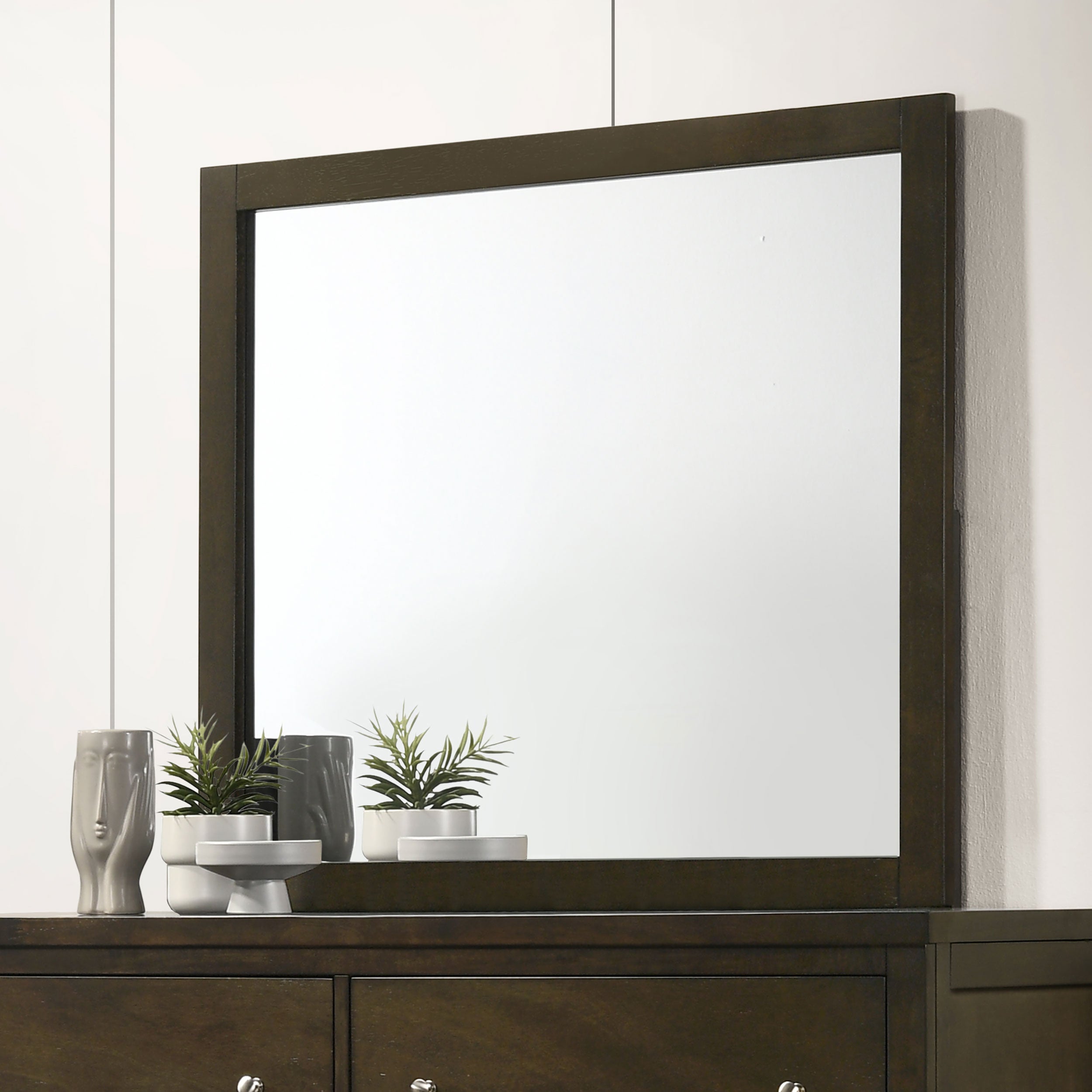 Wilkes Dresser Mirror Dark Cocoa-