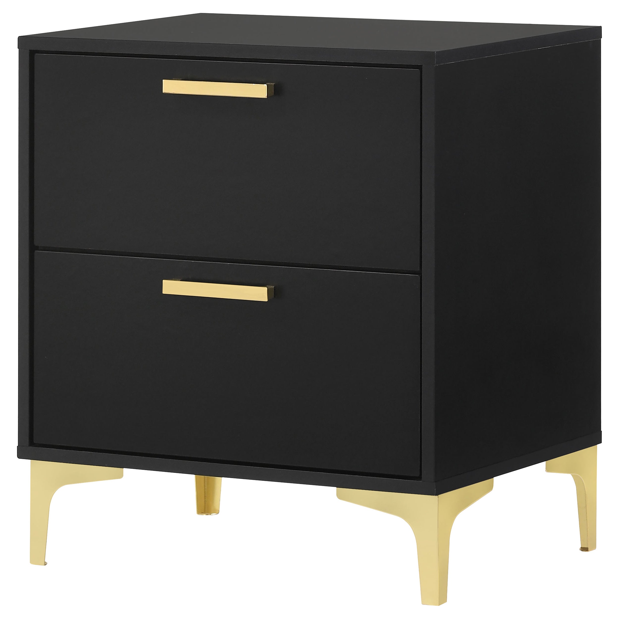 Kendall 2-drawer Nightstand Black-CoasterEveryday