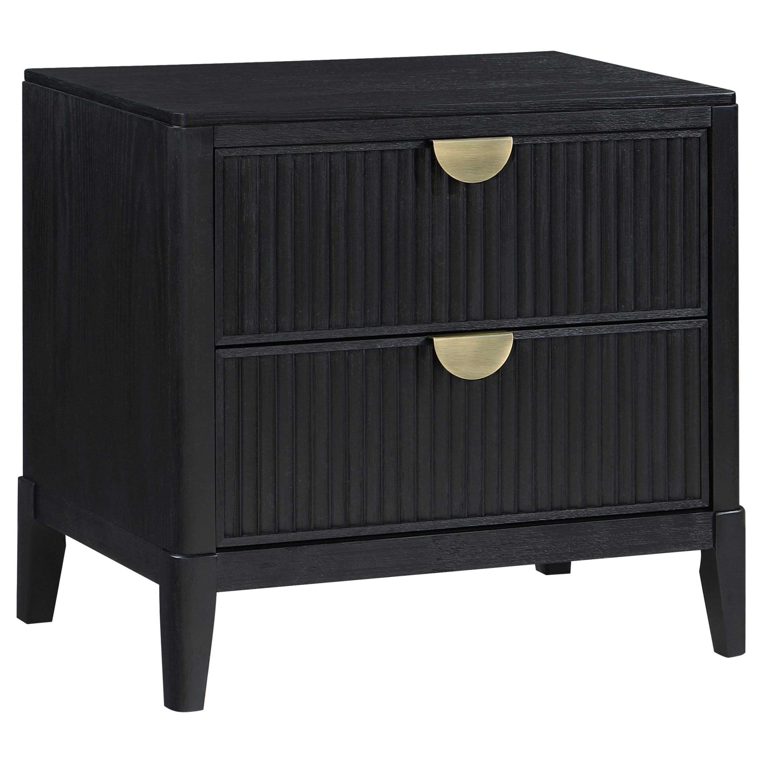 Brookmead 2-drawer Nightstand Black-