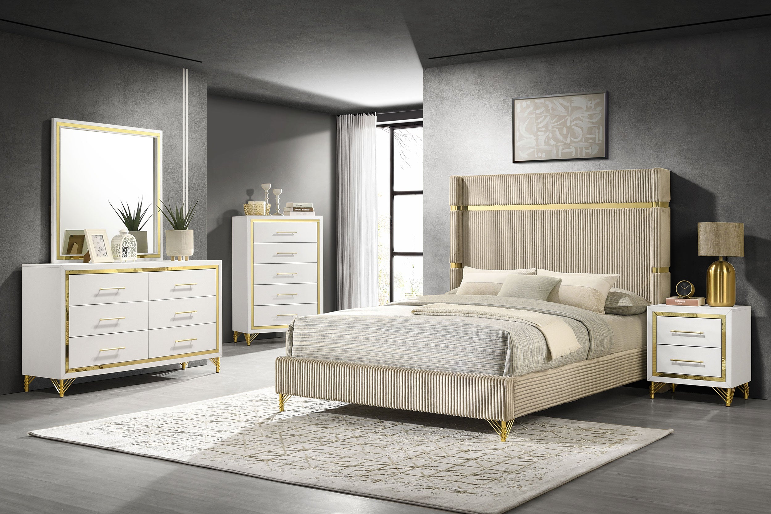 Lucia 6-drawer Dresser Cabinet White-