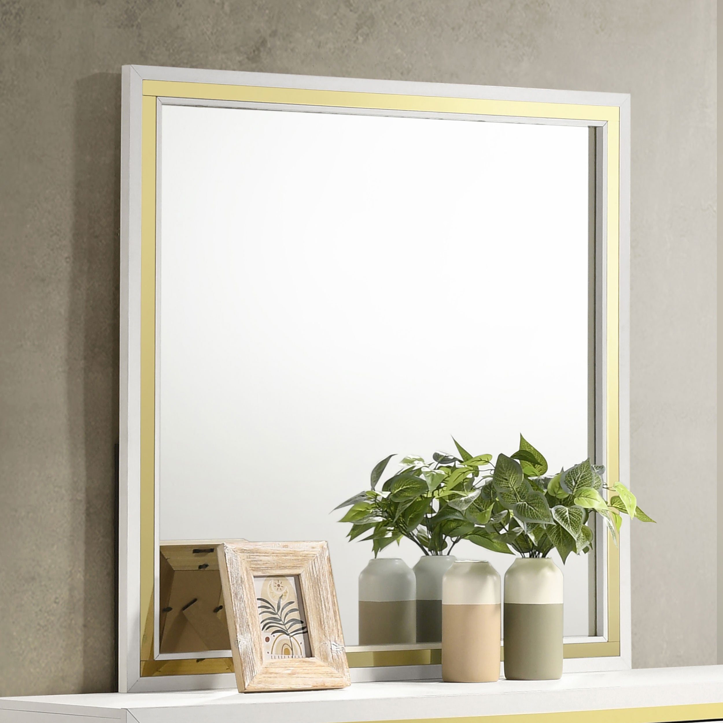 Lucia Dresser Mirror White-