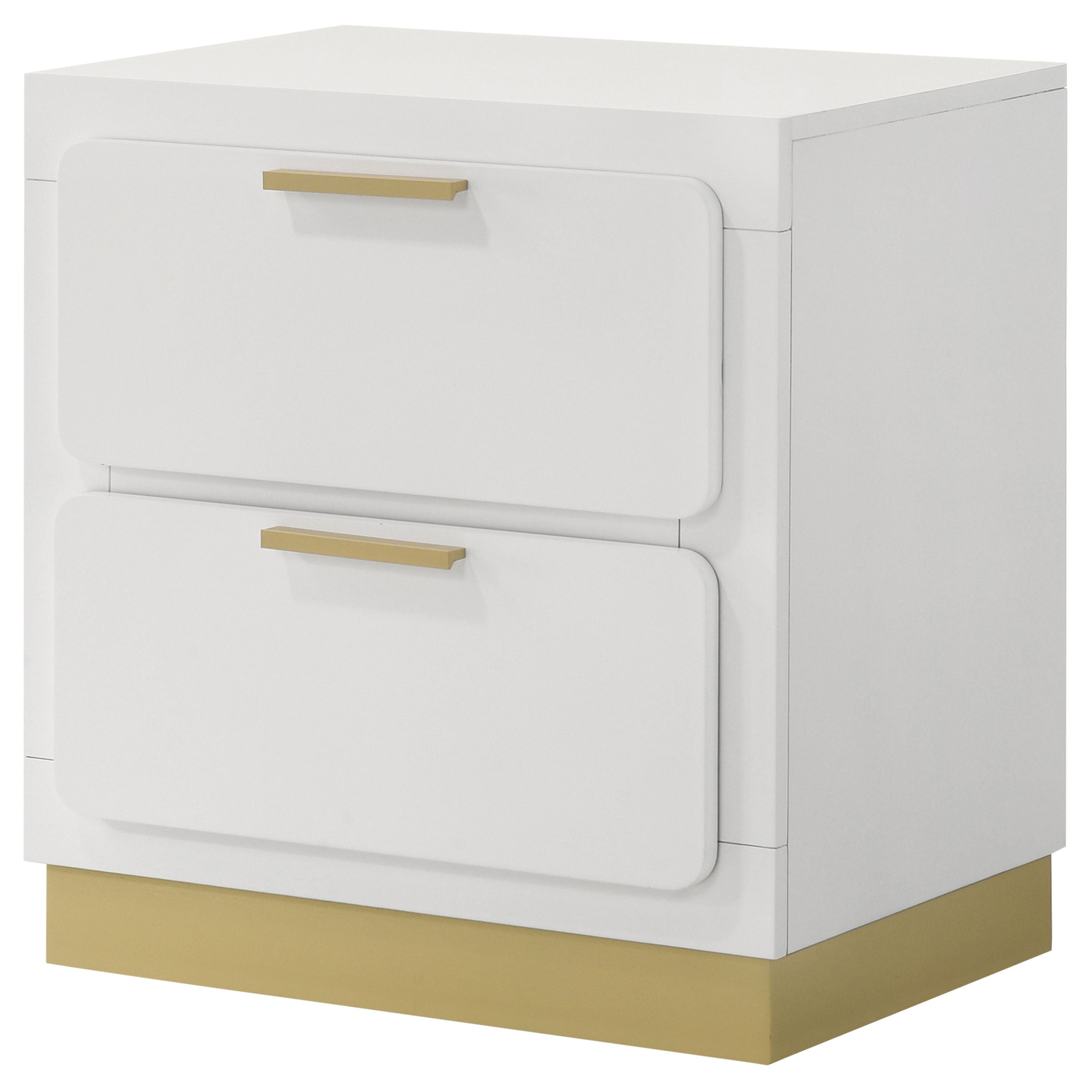 Caraway 2-drawer Nightstand White-