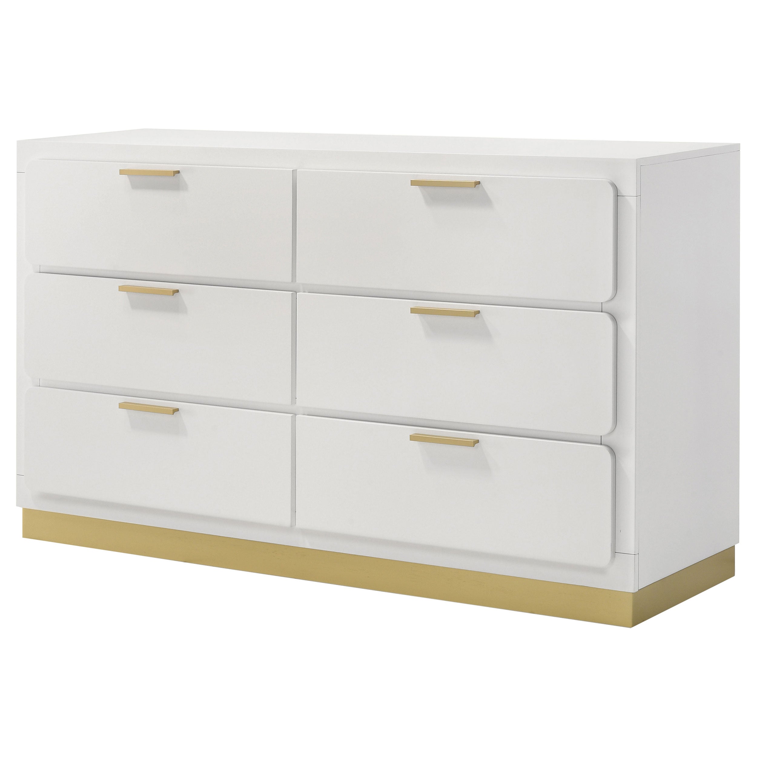 Caraway 6-drawer Dresser White-