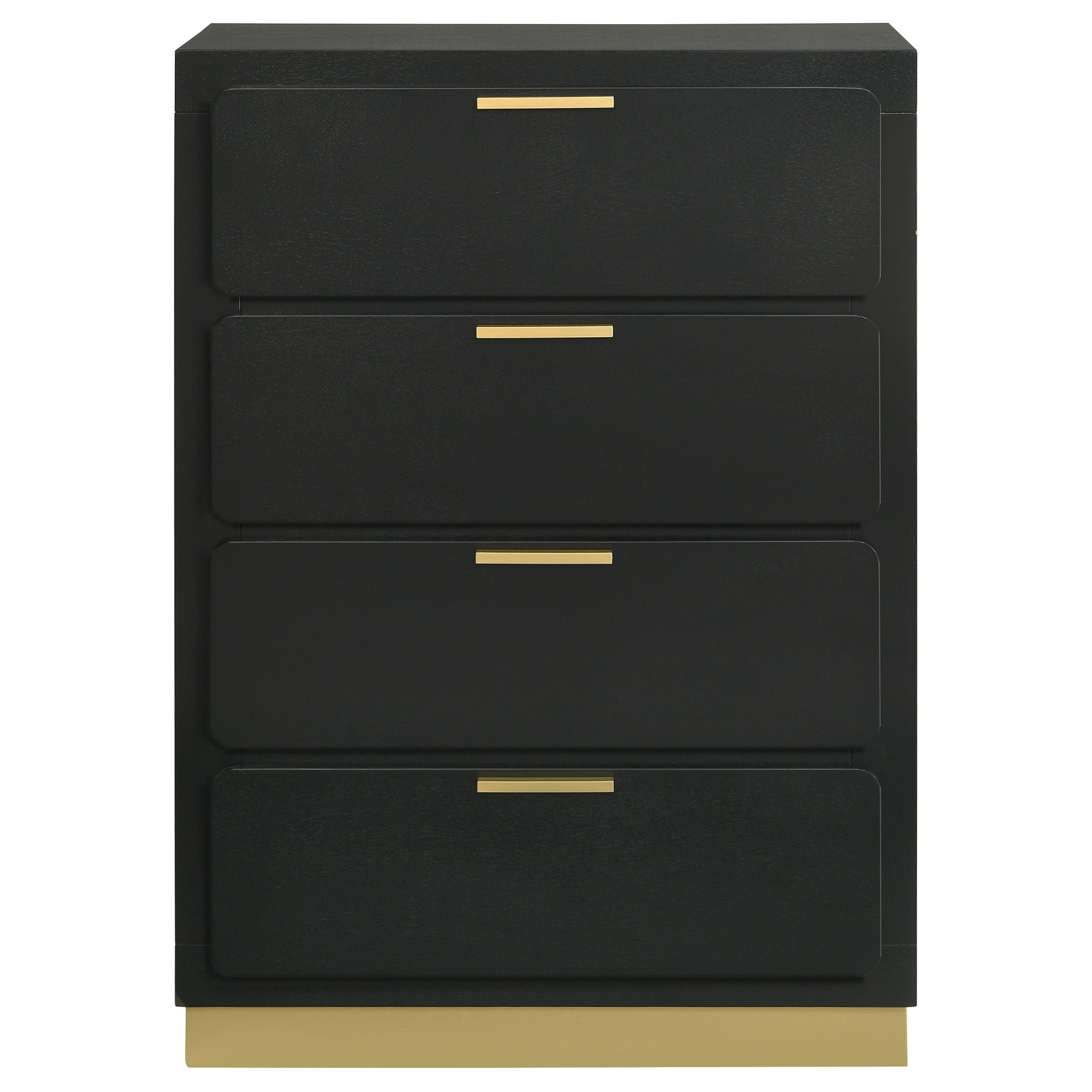 Caraway 4-drawer Bedroom Chest Black-