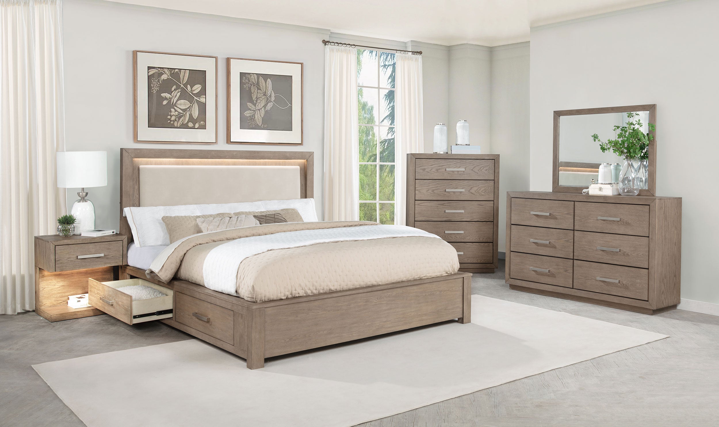 Kenora 6-drawer Dresser Barley Brown-