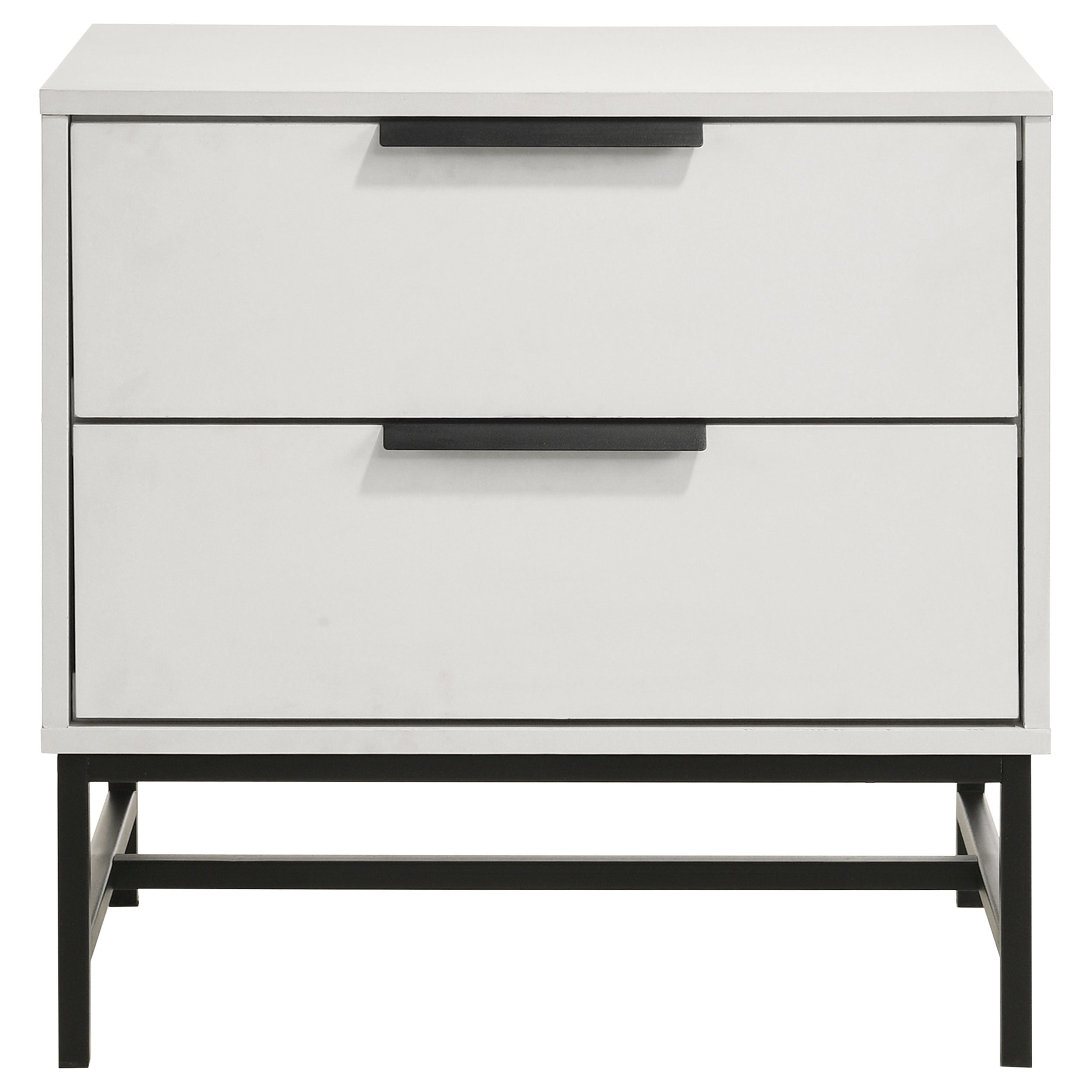 Sonora 2-drawer Nightstand Bedside Table White -