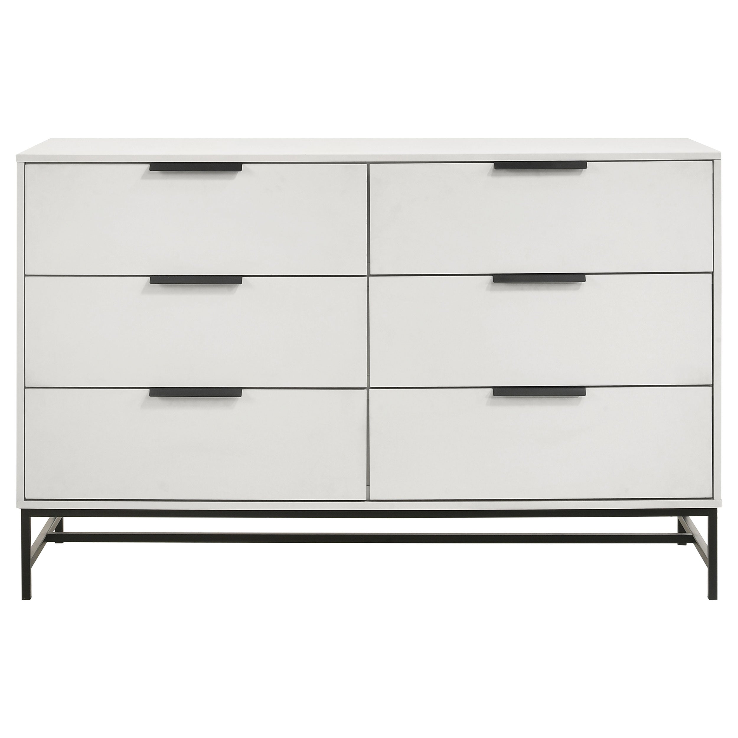 Sonora 6-drawer Bedroom Dresser White -