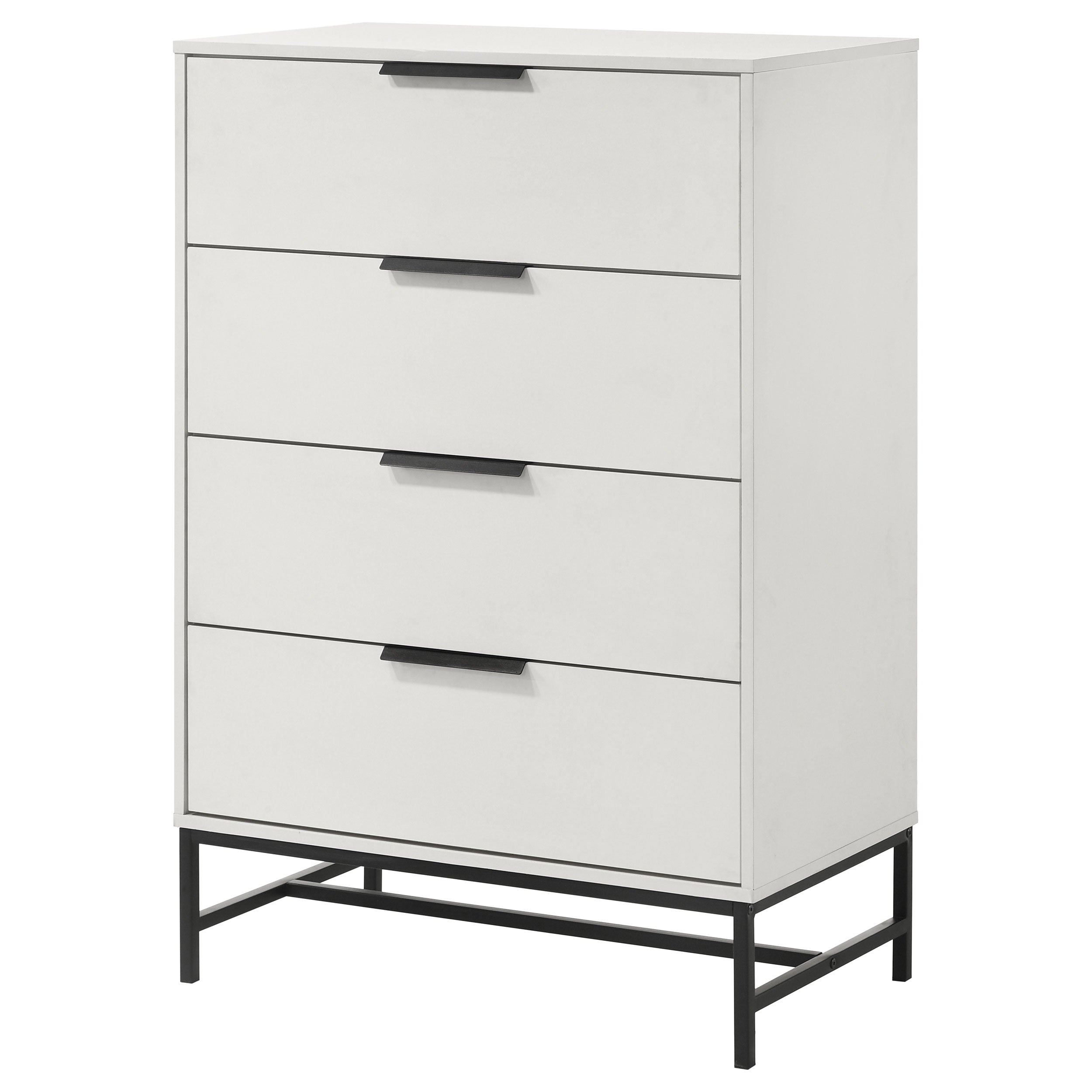 Sonora 4-drawer Bedroom Chest White -