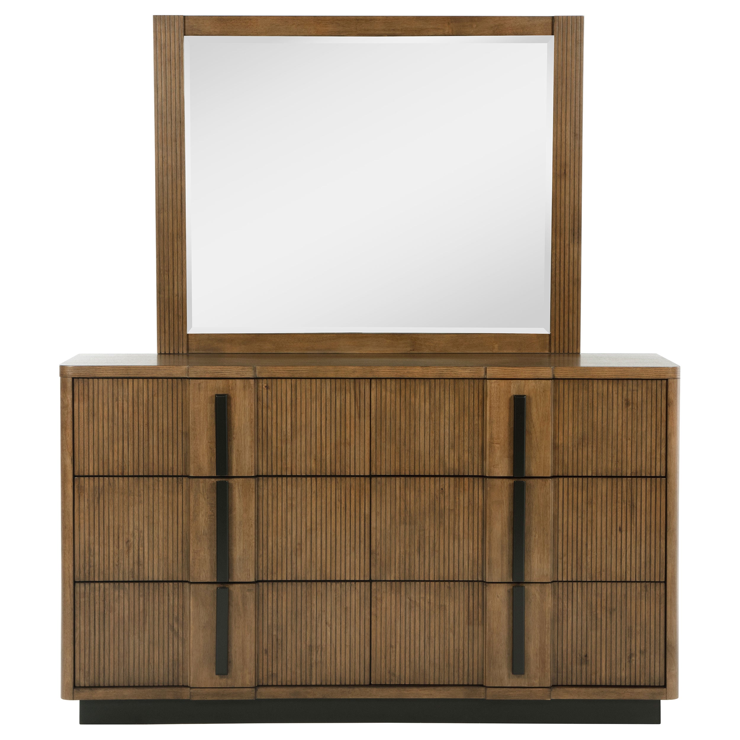 Terrace 6-drawer Dresser and Mirror Ash Brown-