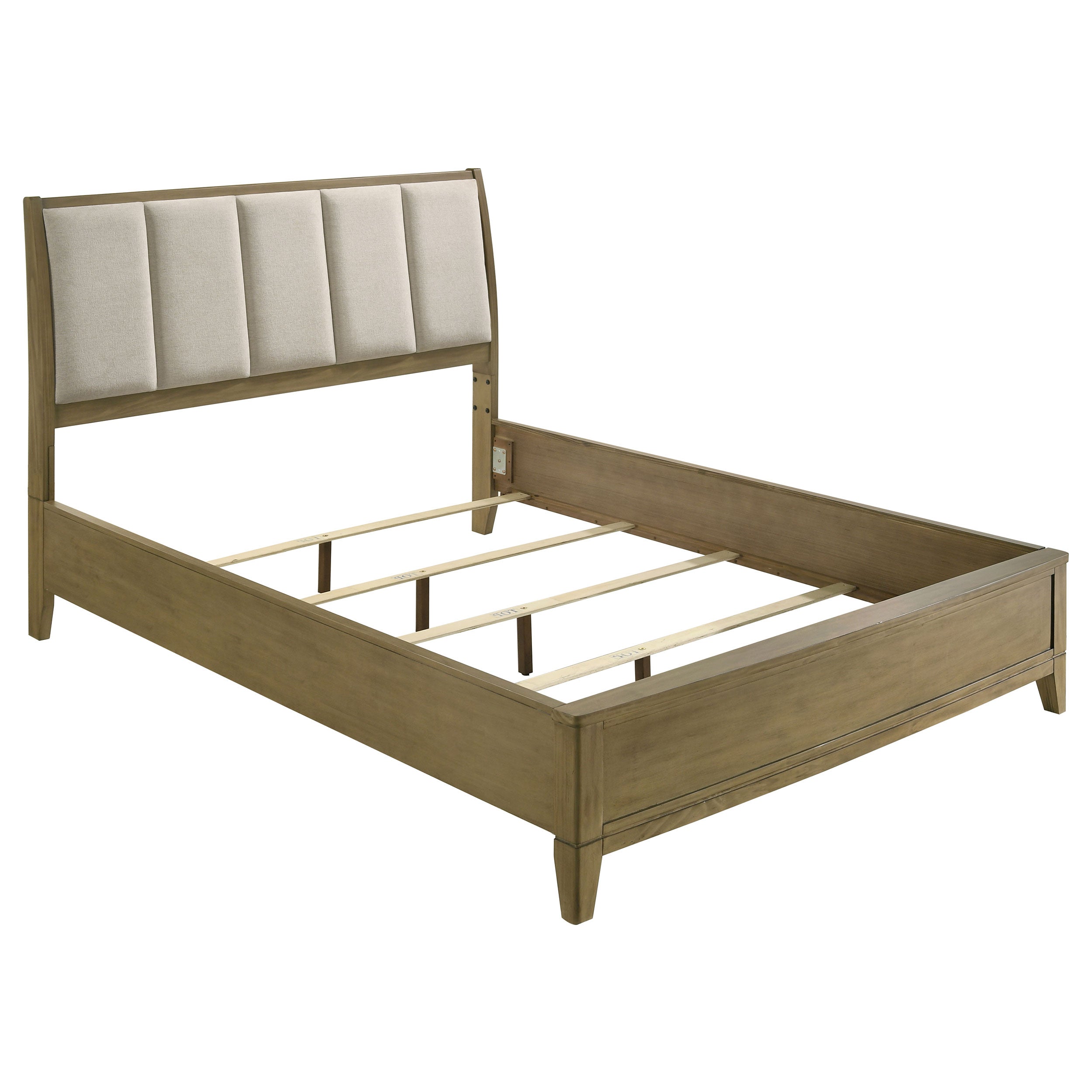 Granada Upholstered Queen Panel Bed Natural Pine-