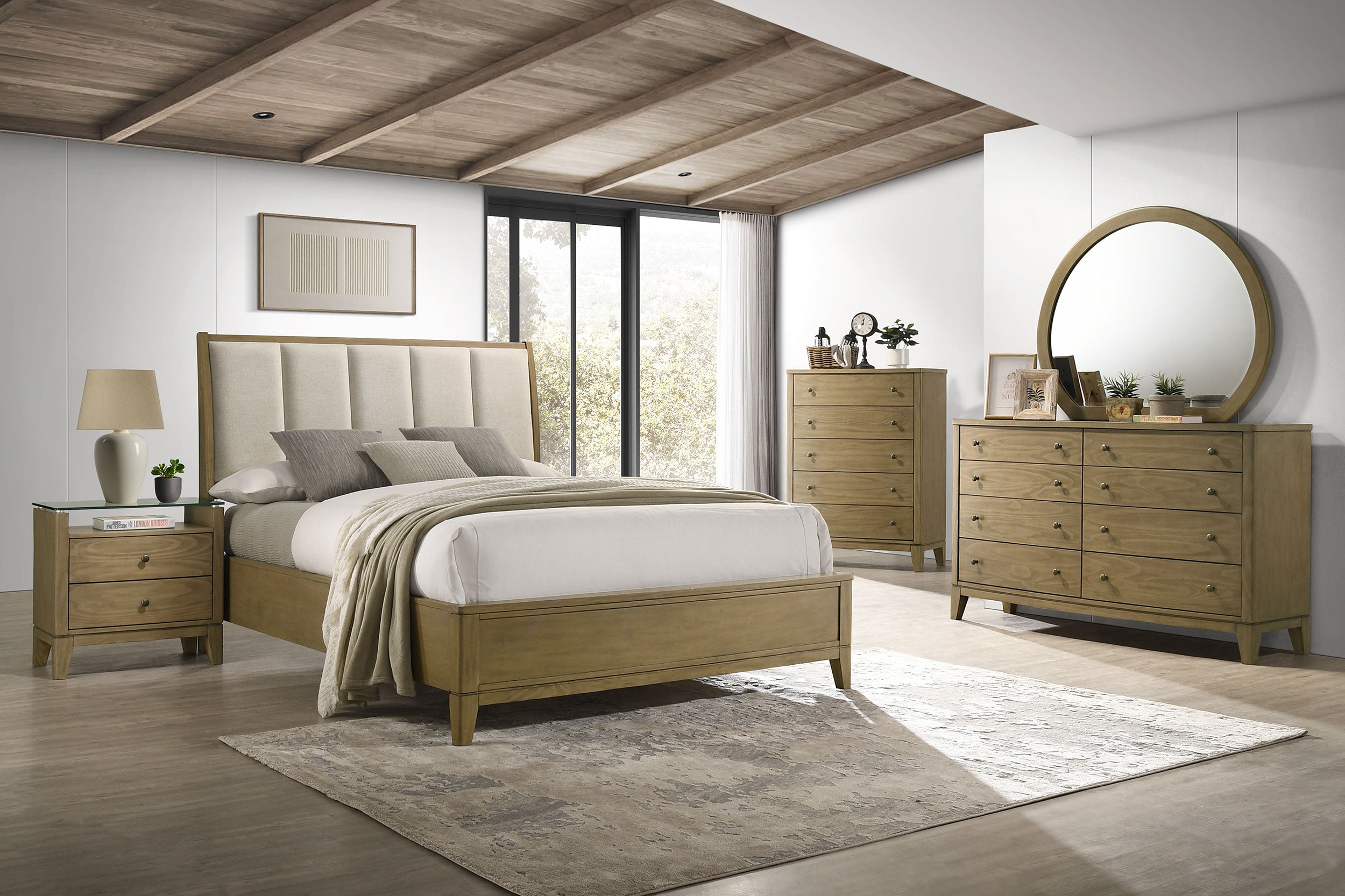Granada 5-drawer Bedroom Chest of Drawers Natural Pine-