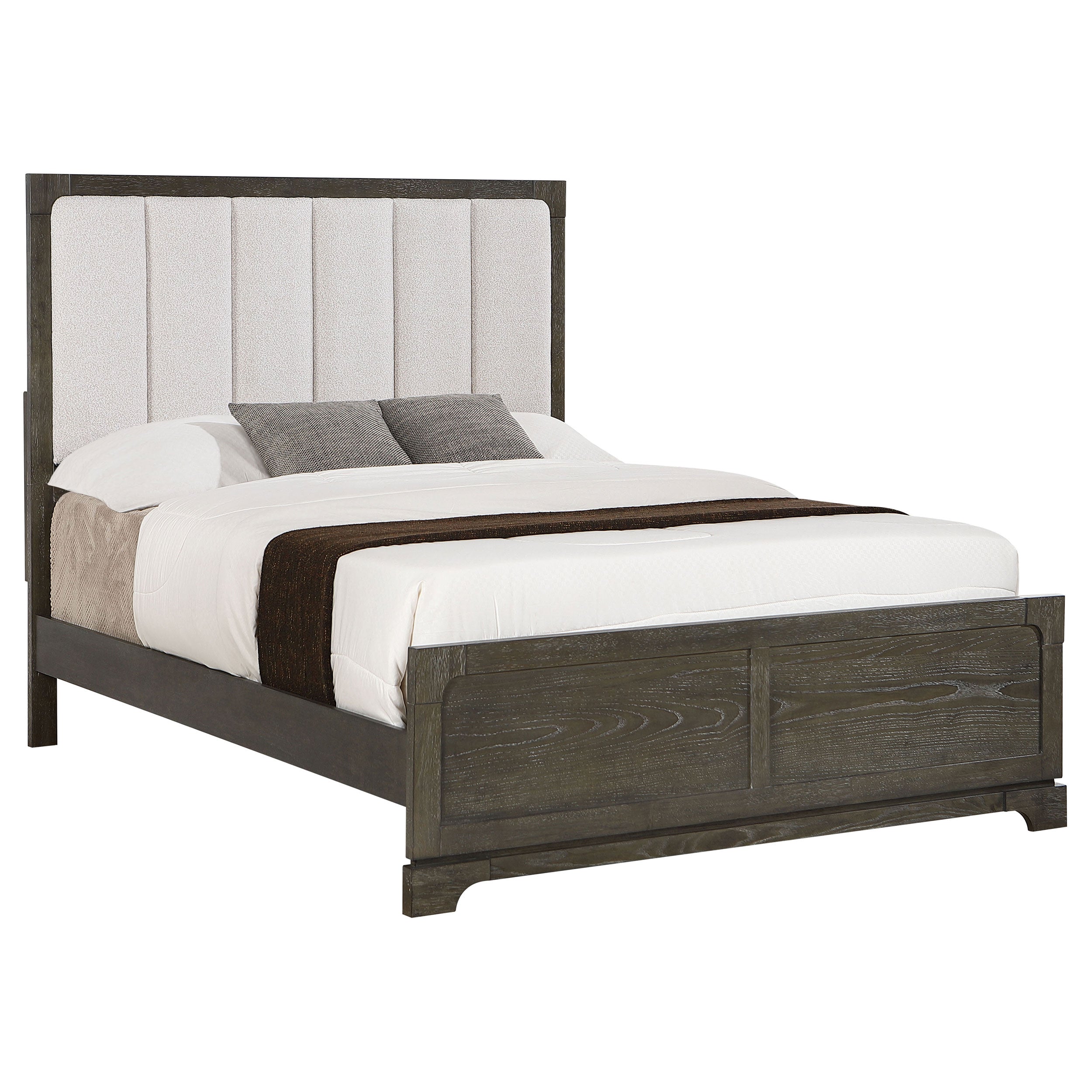 Gran Park 59-inch Queen Panel Bed Dark Cocoa-
