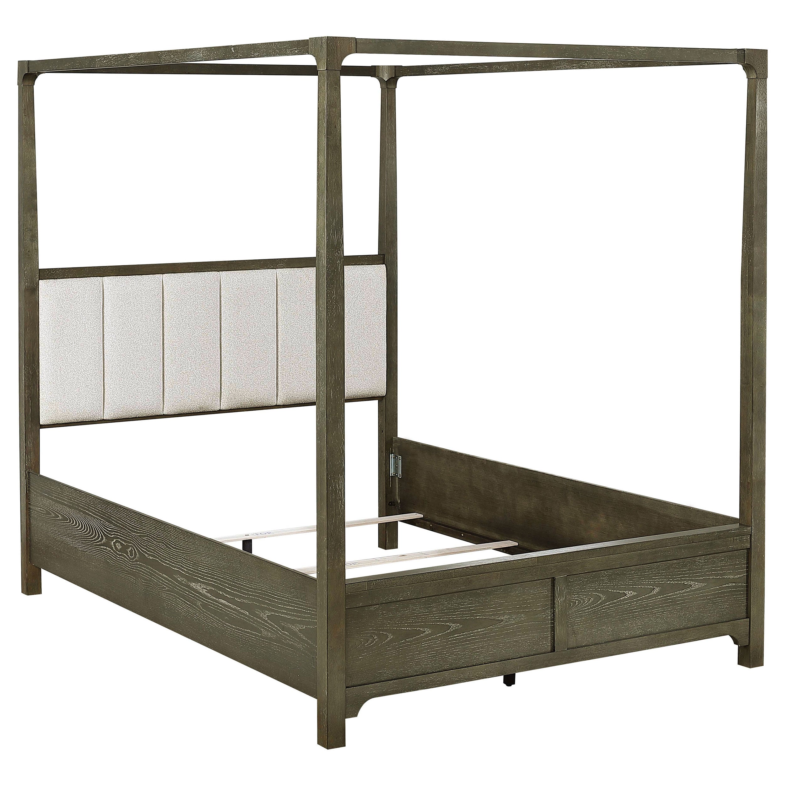 Gran Park Queen Canopy Bed Dark Cocoa-