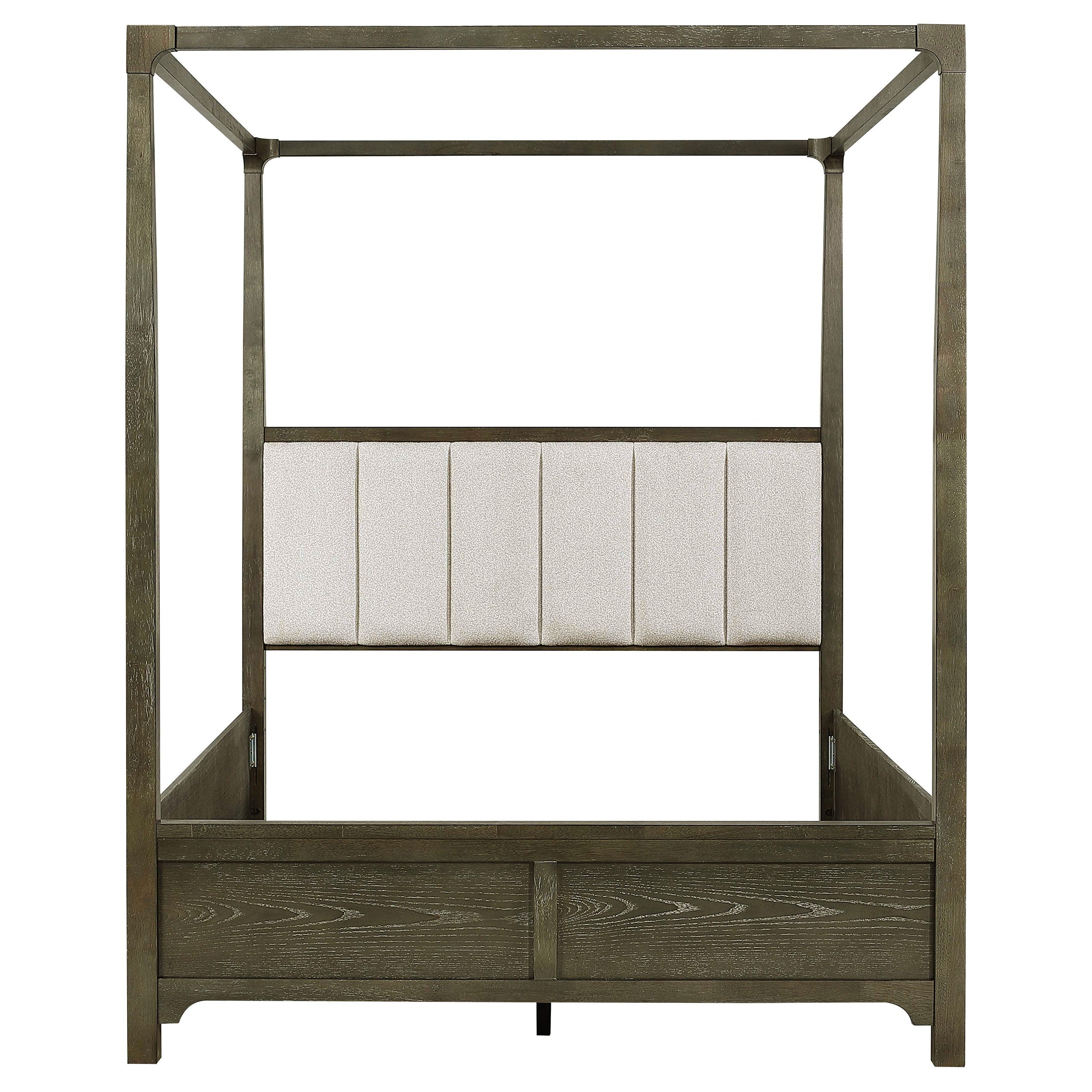 Gran Park Queen Canopy Bed Dark Cocoa-