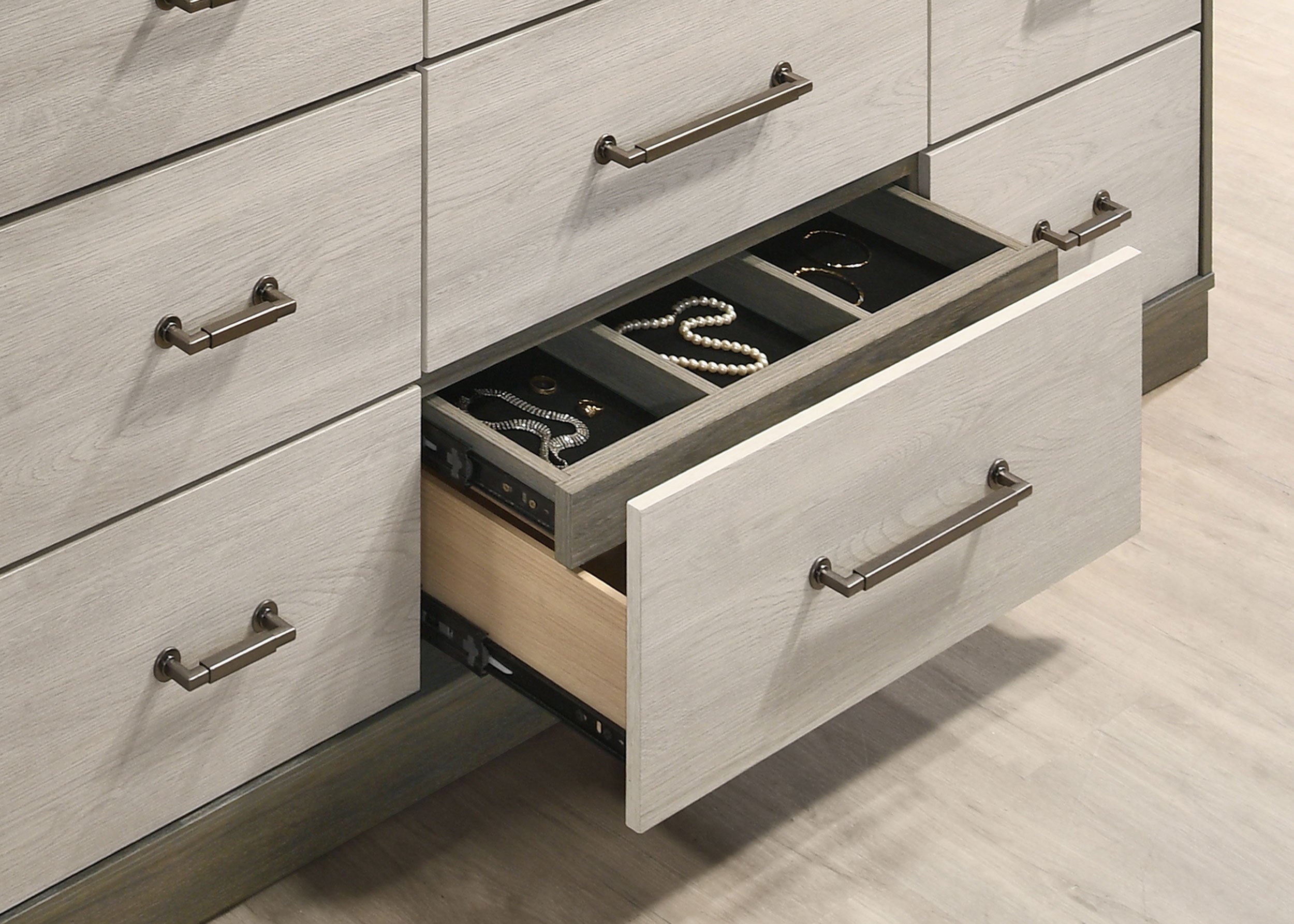 Fenwick 9-drawer Dresser Grey Oak-