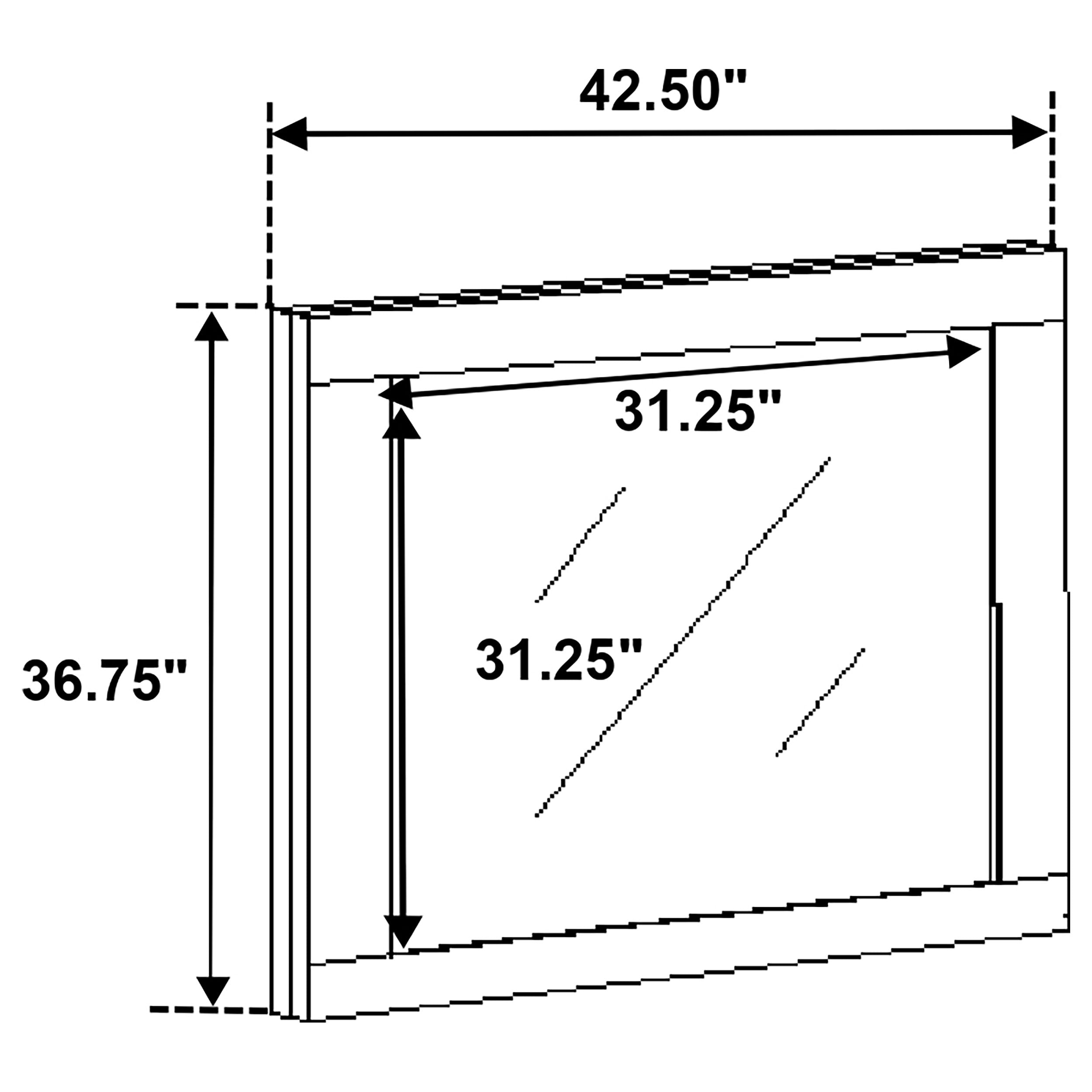 Fenwick Dresser Mirror Grey Oak-