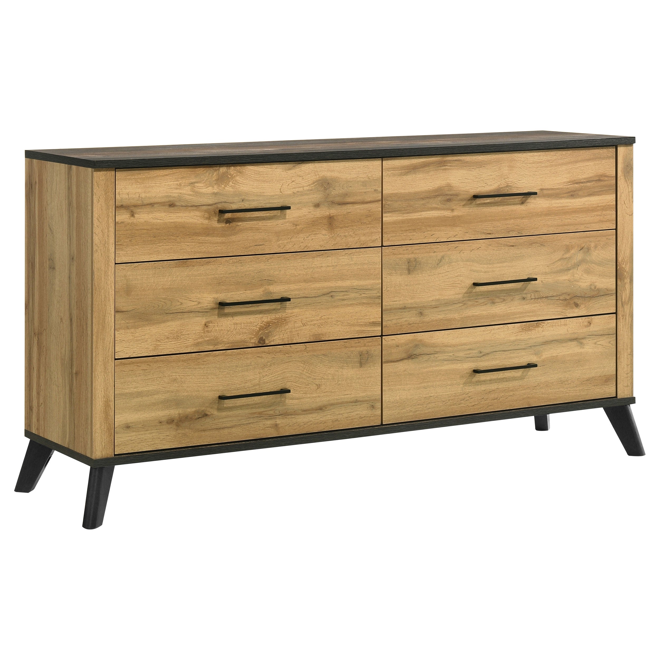 Kaywood 6-drawer Dresser Cabinet Natural Pine-