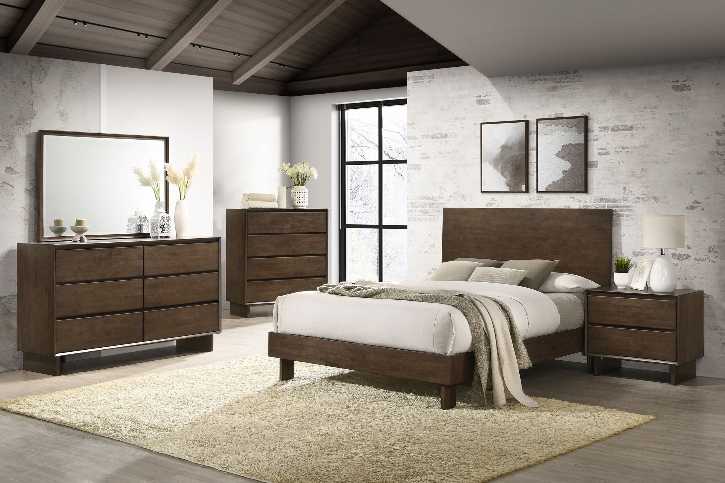 Glenwood Dresser Mirror Warm Brown-
