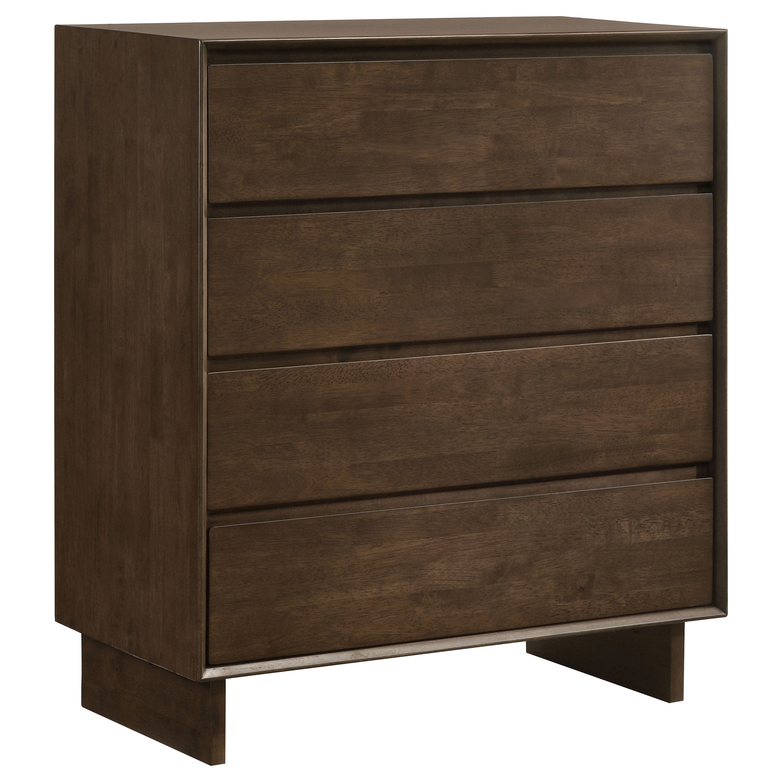 Glenwood 4-drawer Chest of Drawers Warm Brown-