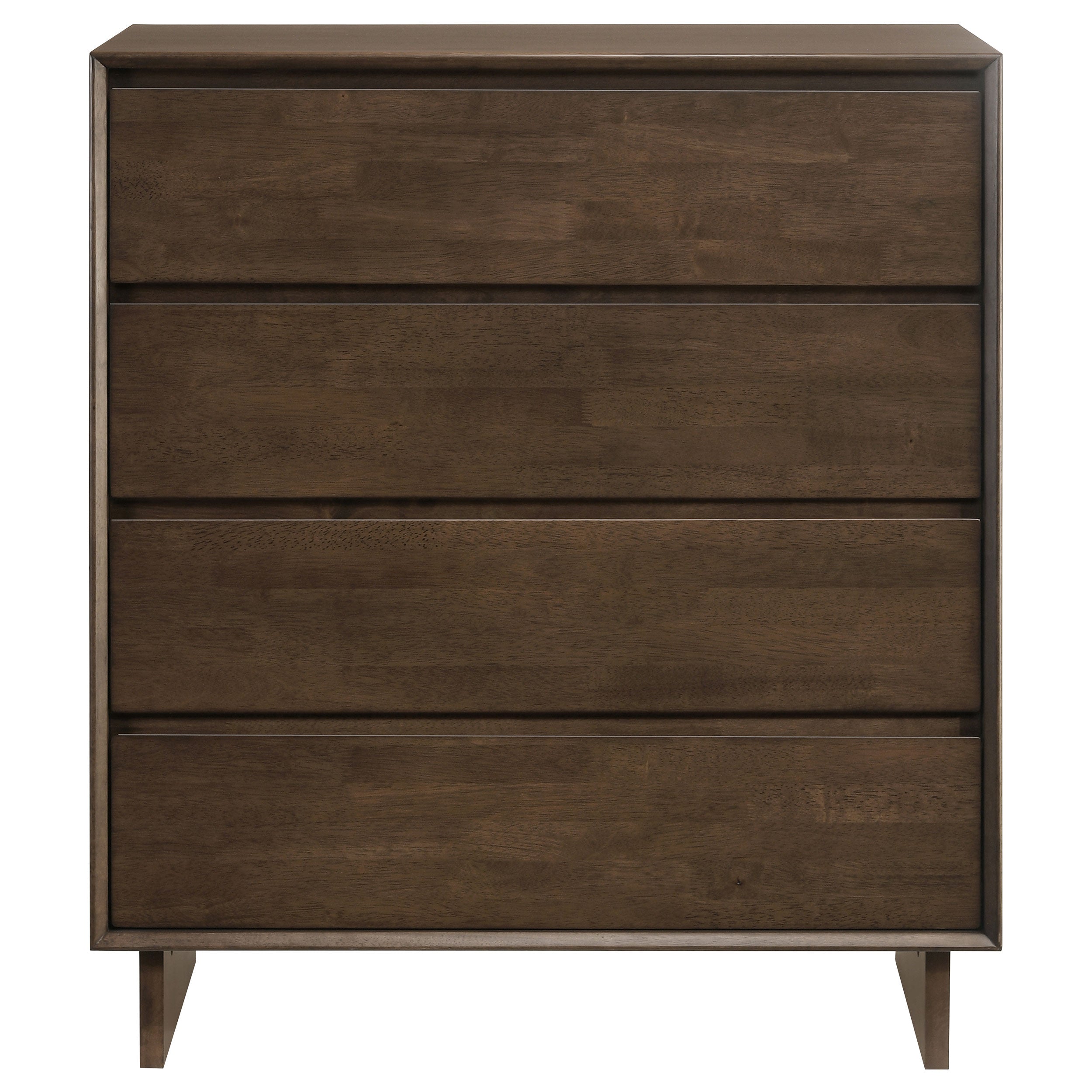 Glenwood 4-drawer Chest of Drawers Warm Brown-