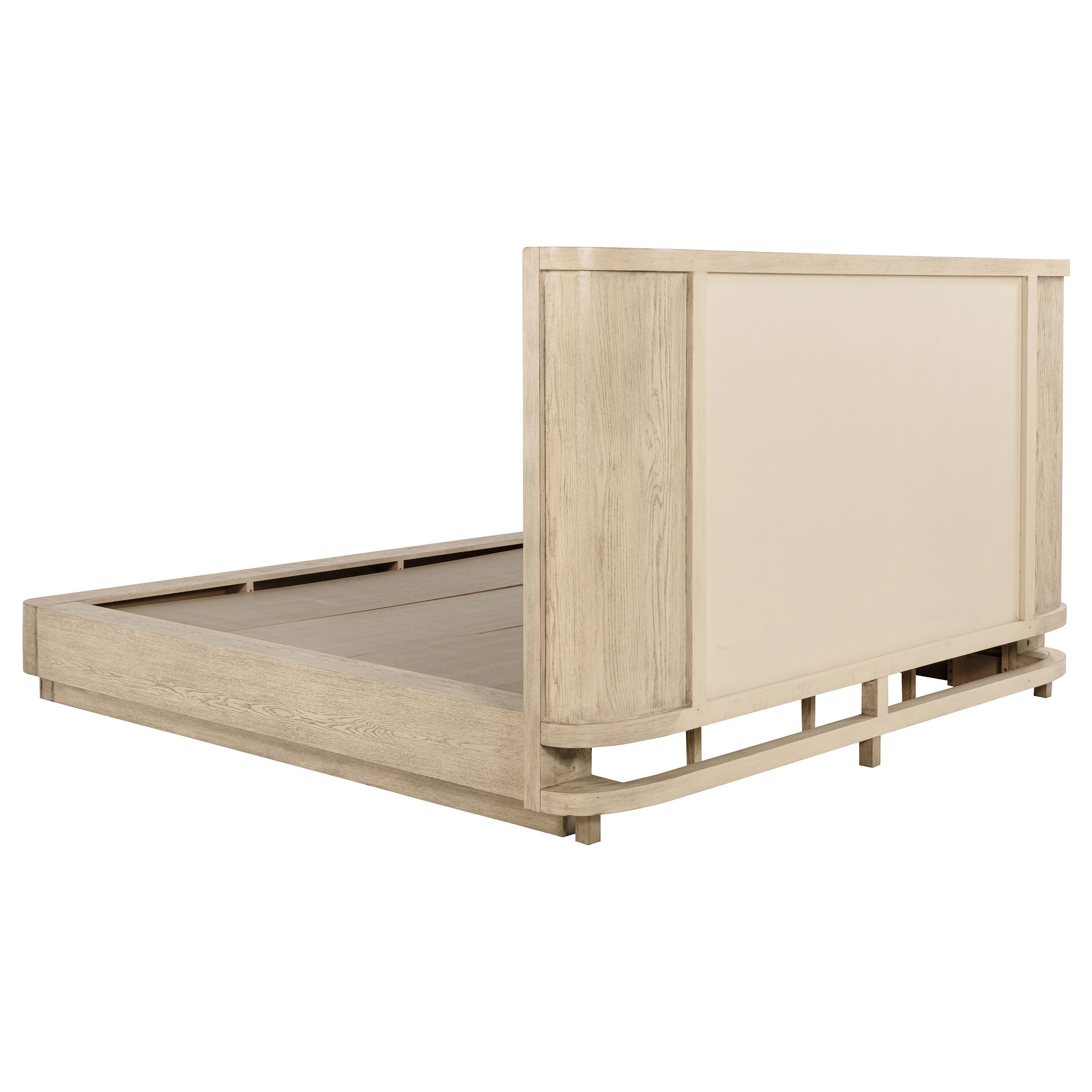 Kailani 52-inch Queen Wingback Bed Beige Oak-
