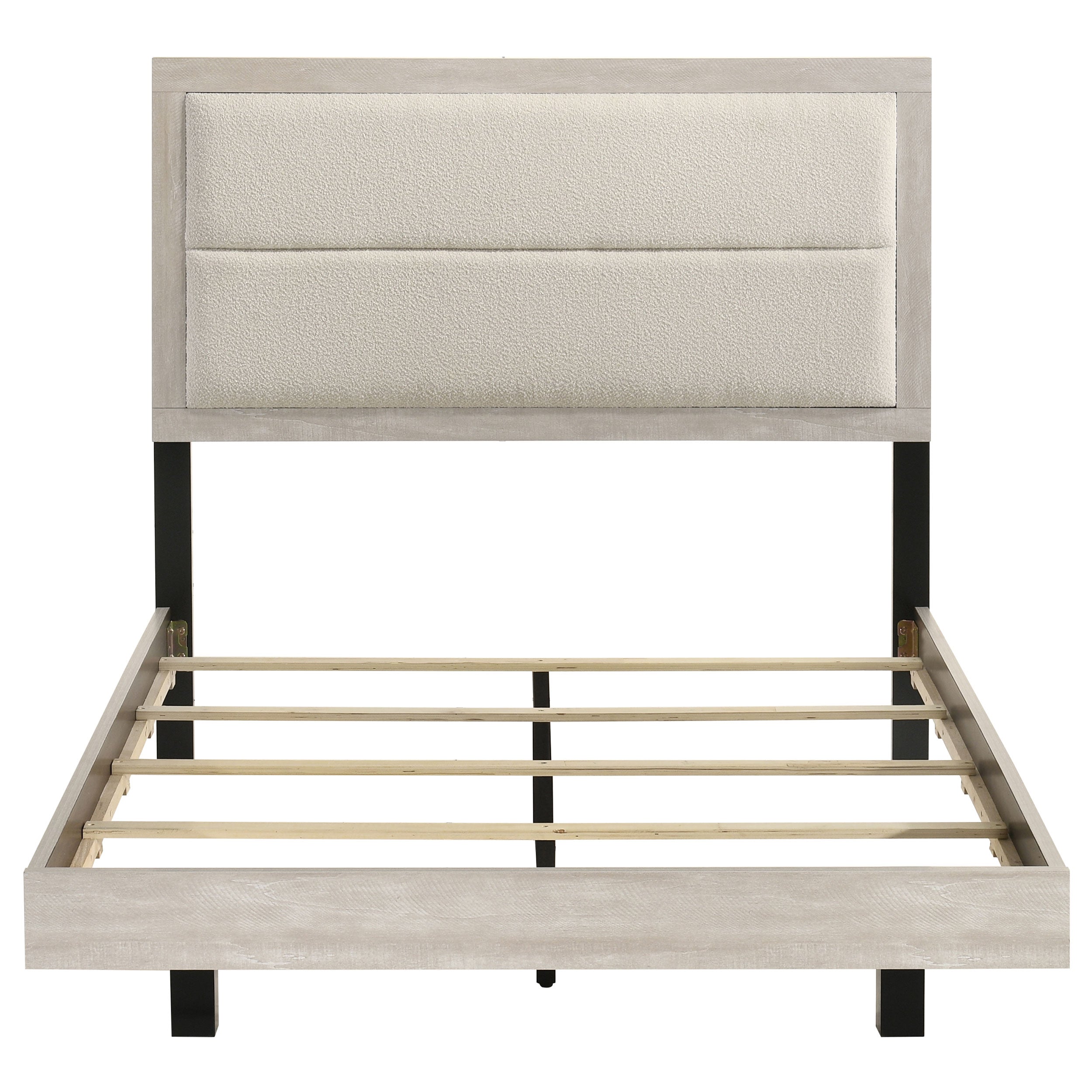 Trenton 54-inch Wood Full Panel Bed Rustic Cream-