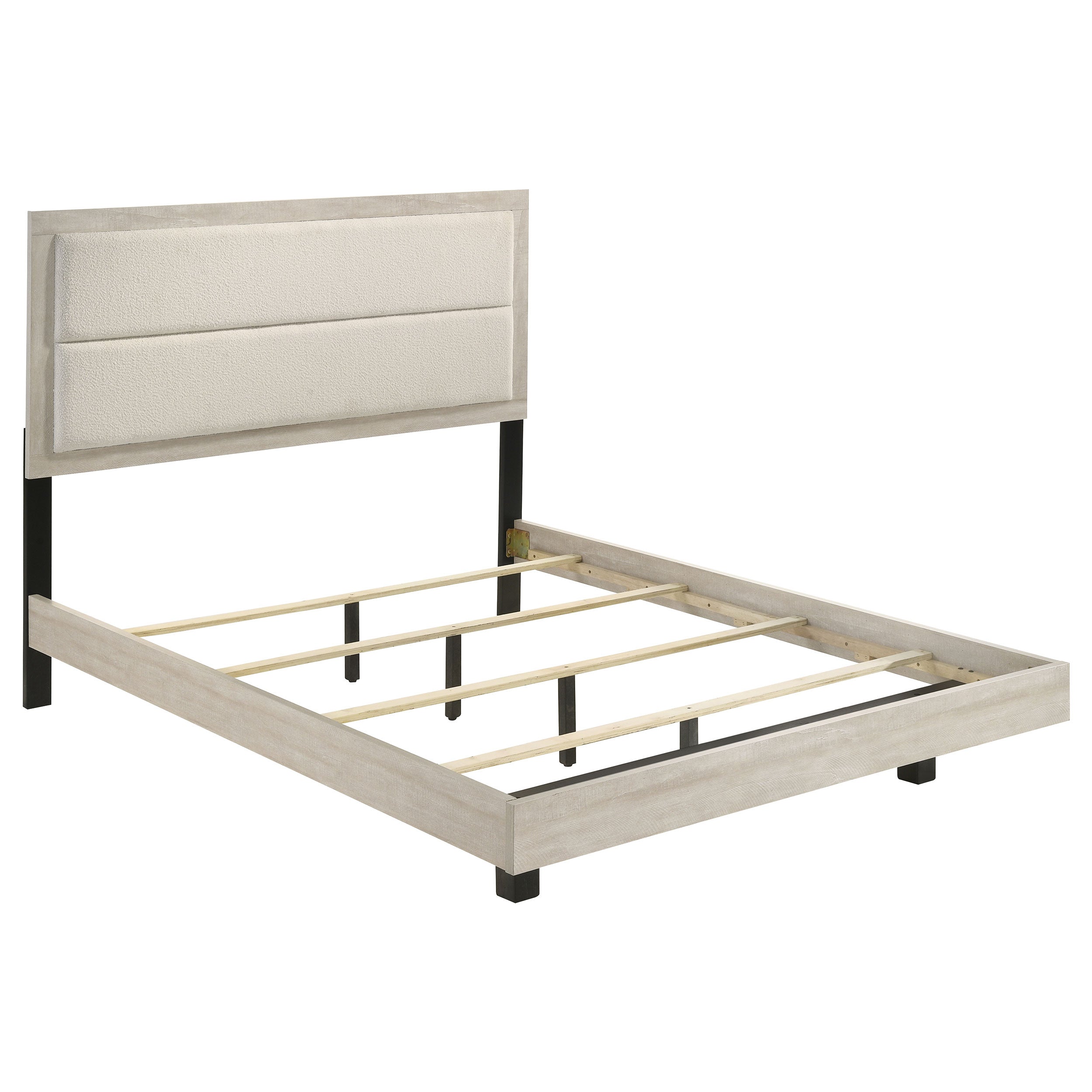 Trenton 54-inch Wood Queen Panel Bed Rustic Cream-