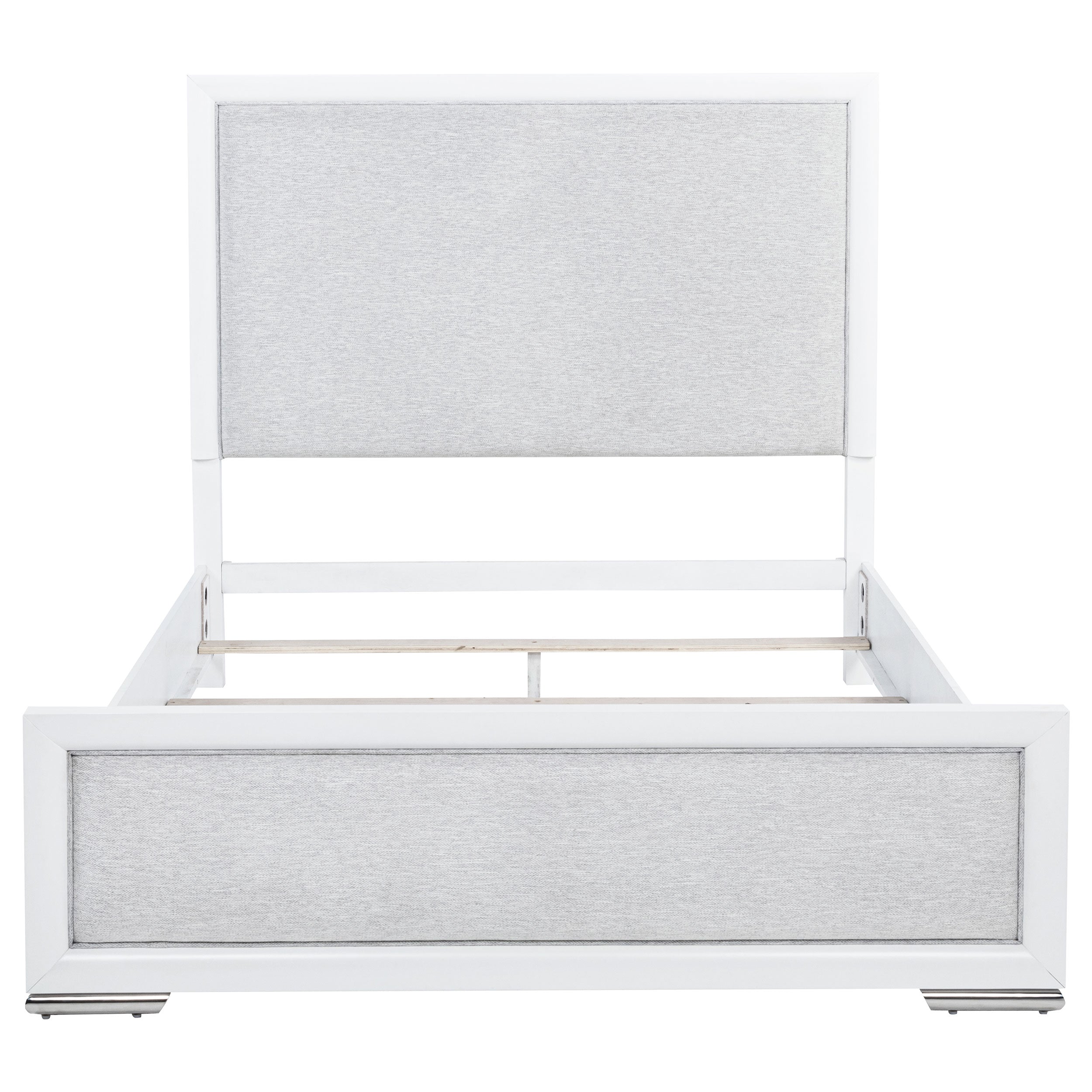 Gracemont 57-inch Queen Panel Bed Grey and White-