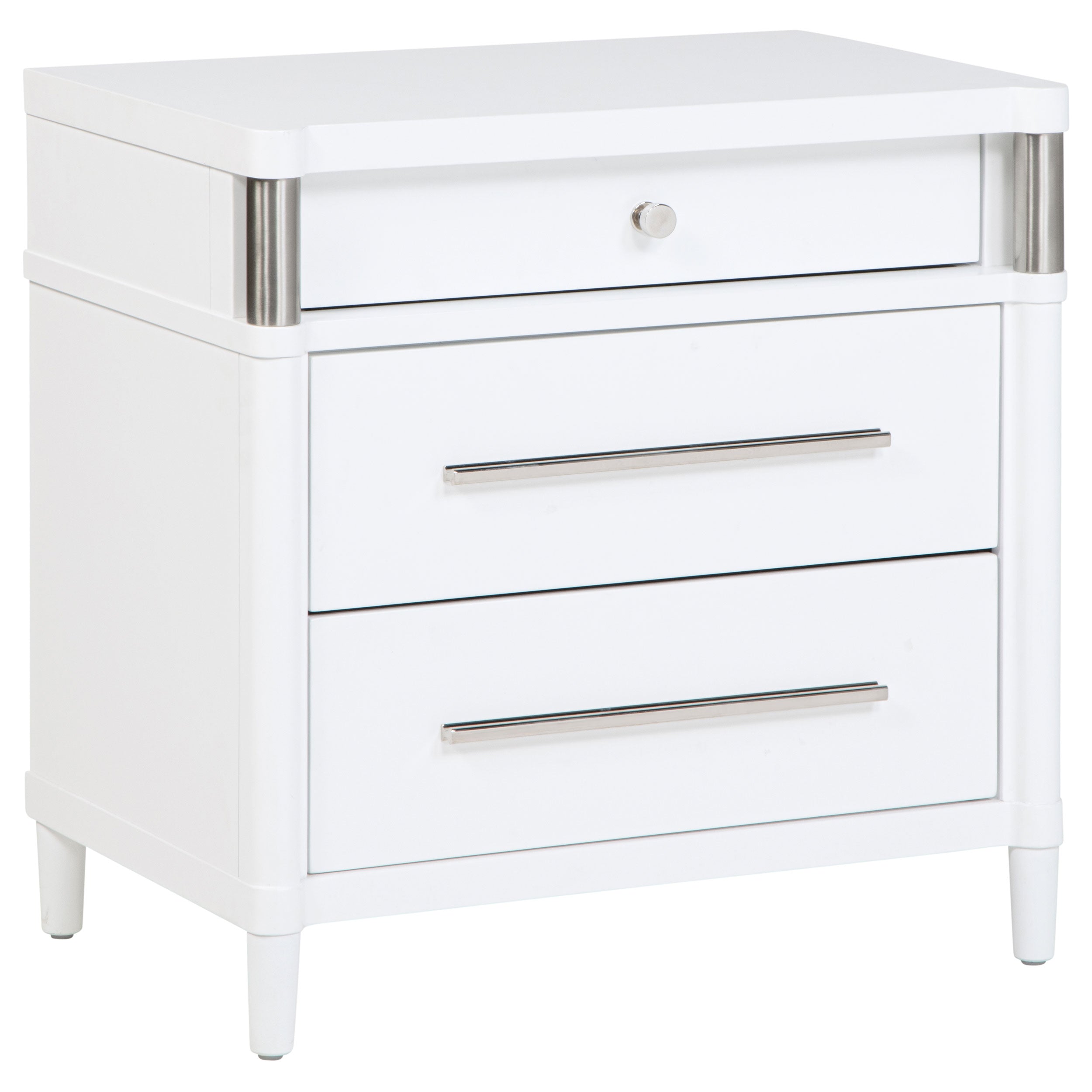 Gracemont 3-drawer Bedroom Nightstand Bedside Table White-