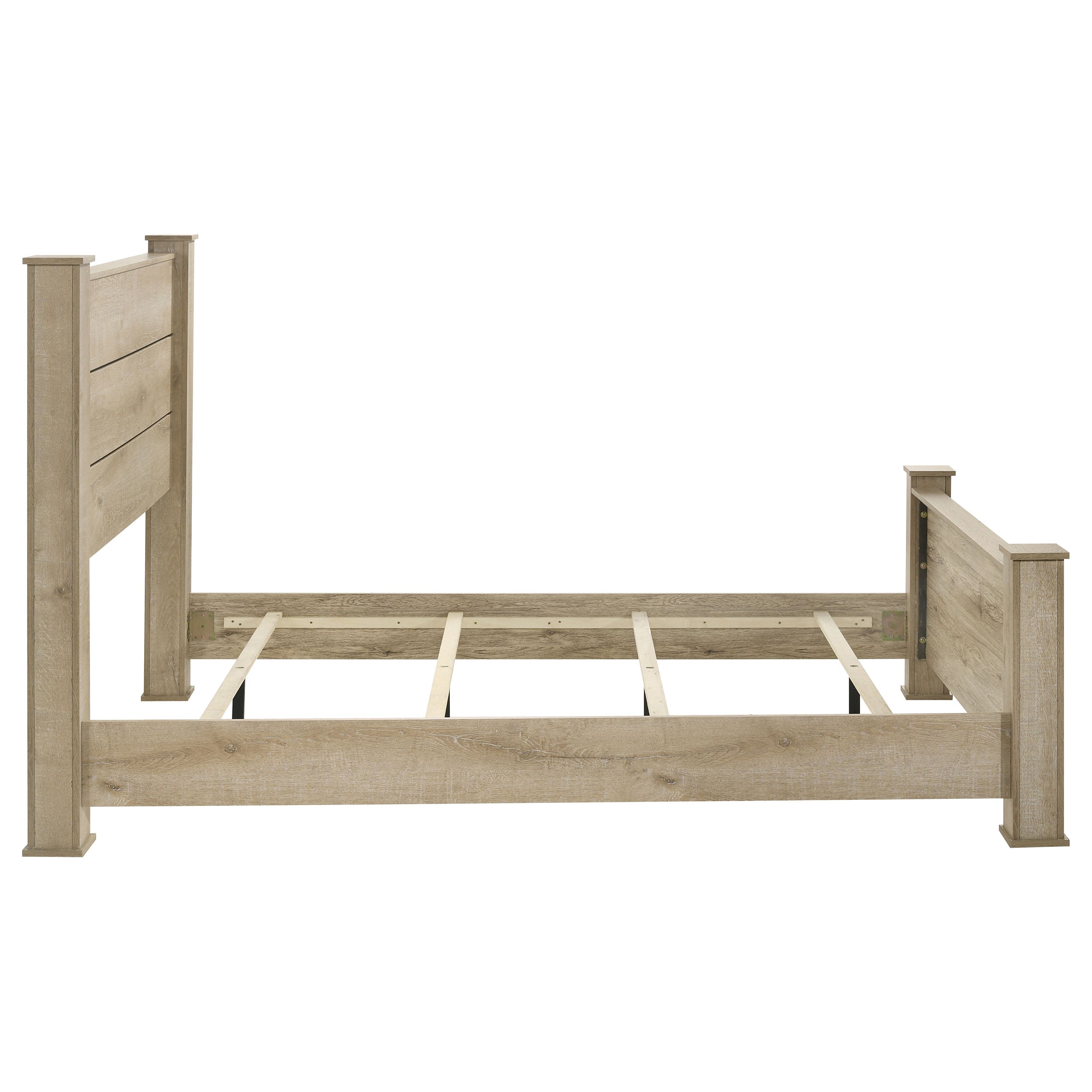 Oakglen 55-inch Queen Panel Bed Weathered Oak-