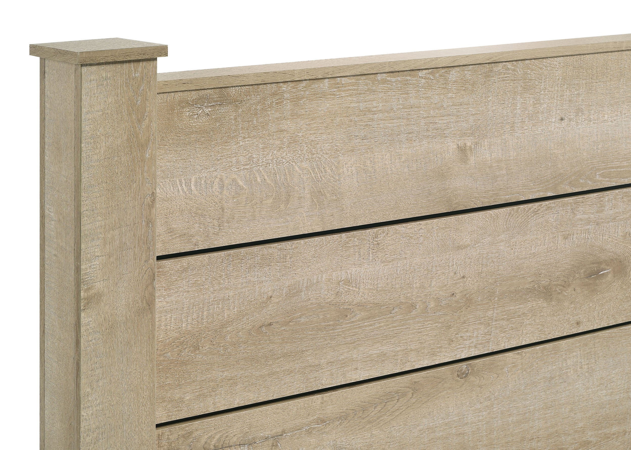 Oakglen 55-inch Queen Panel Bed Weathered Oak-
