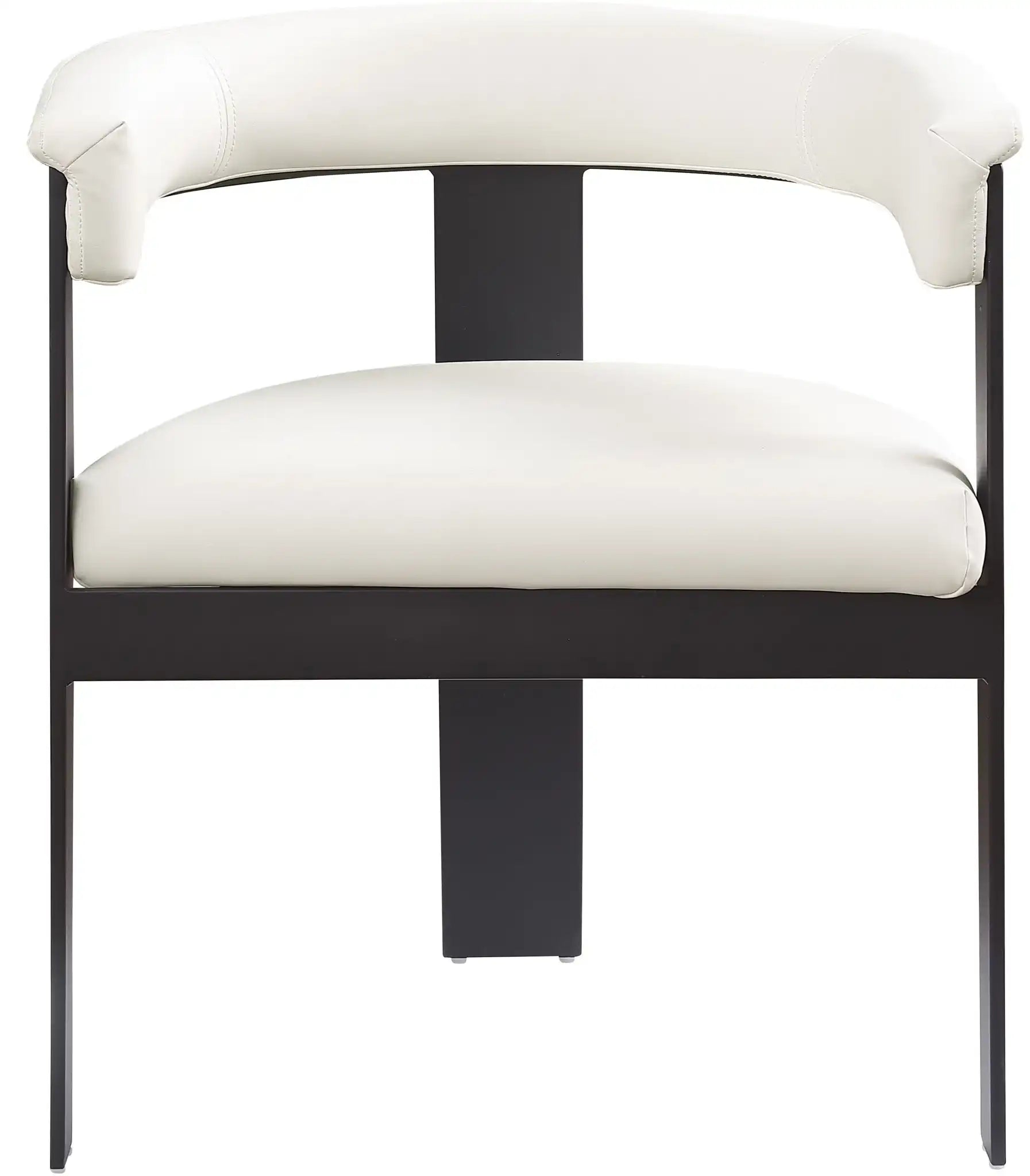Romeo - Faux Leather Dining Chair With Black Base (Set of 2)