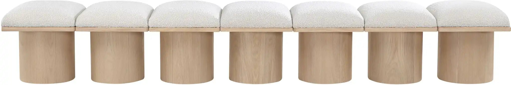 Pavilion - 7 Piece Modular Bench With Natural Base