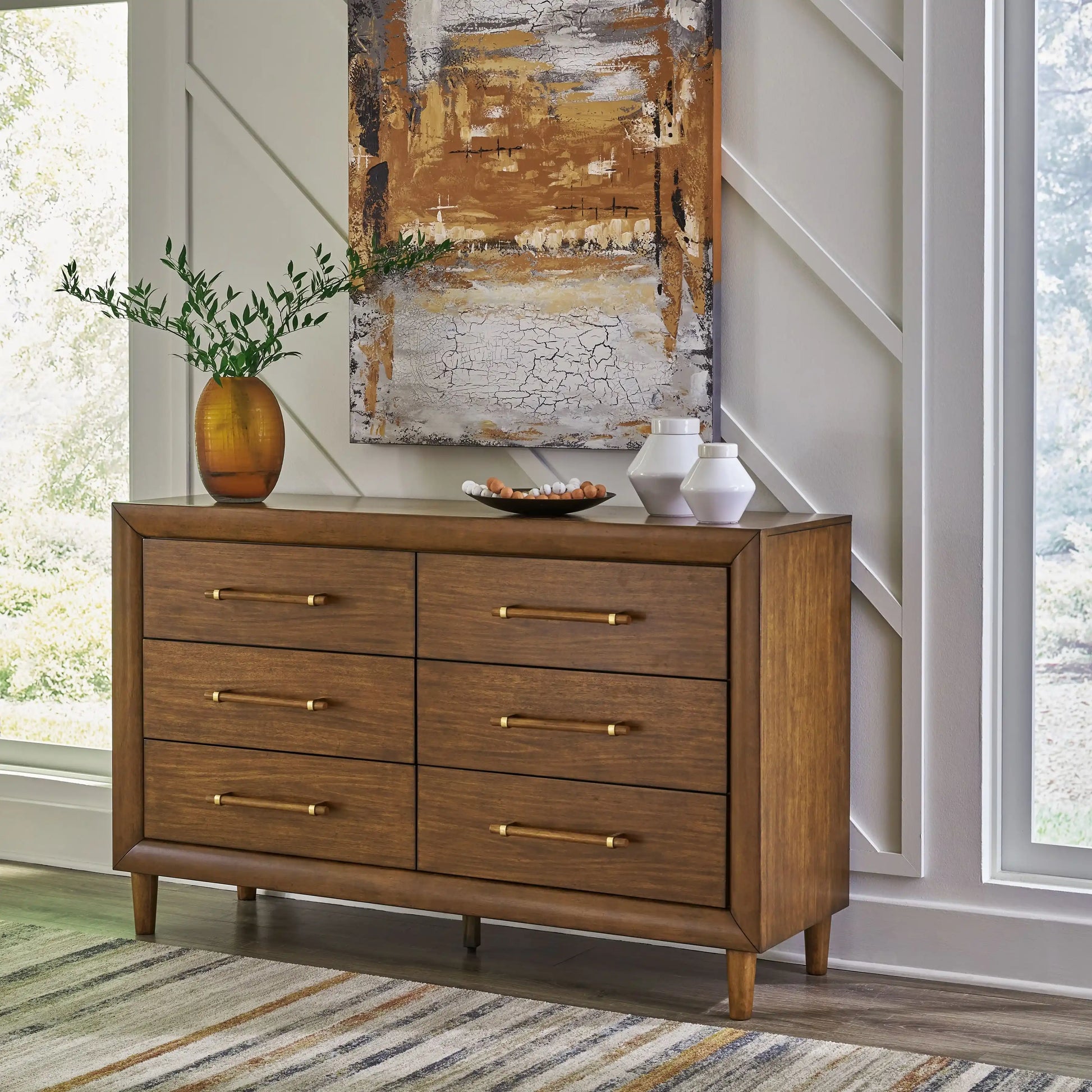 Lyncott - Dresser - Brown - Best Buy Furniture