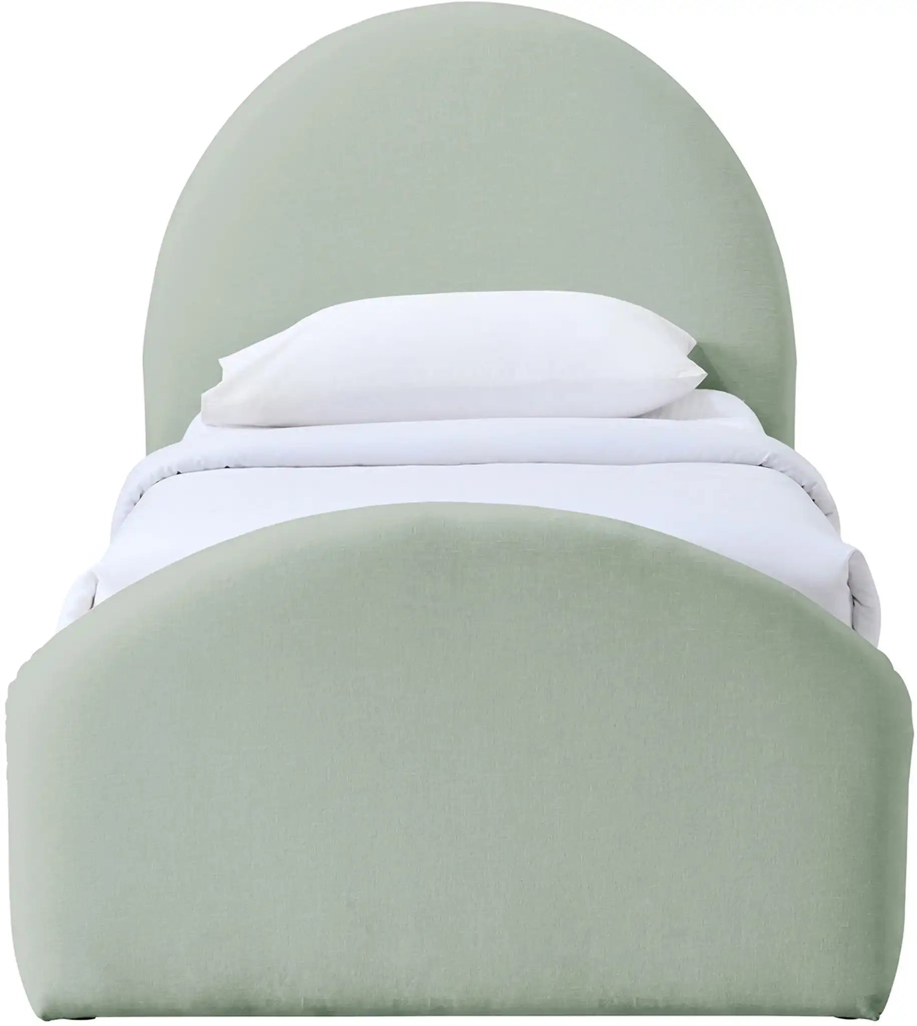 Andaz - Chenille Fabric Upholstered Trundle Bed