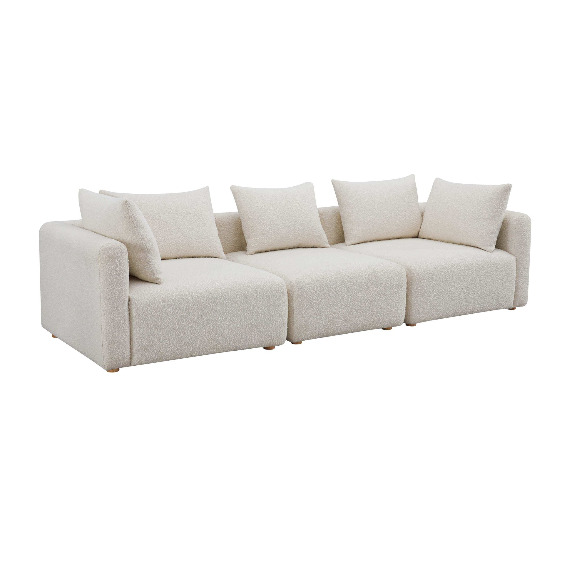 Hangover - Boucle Sofa - Cream - Best Buy Furniture