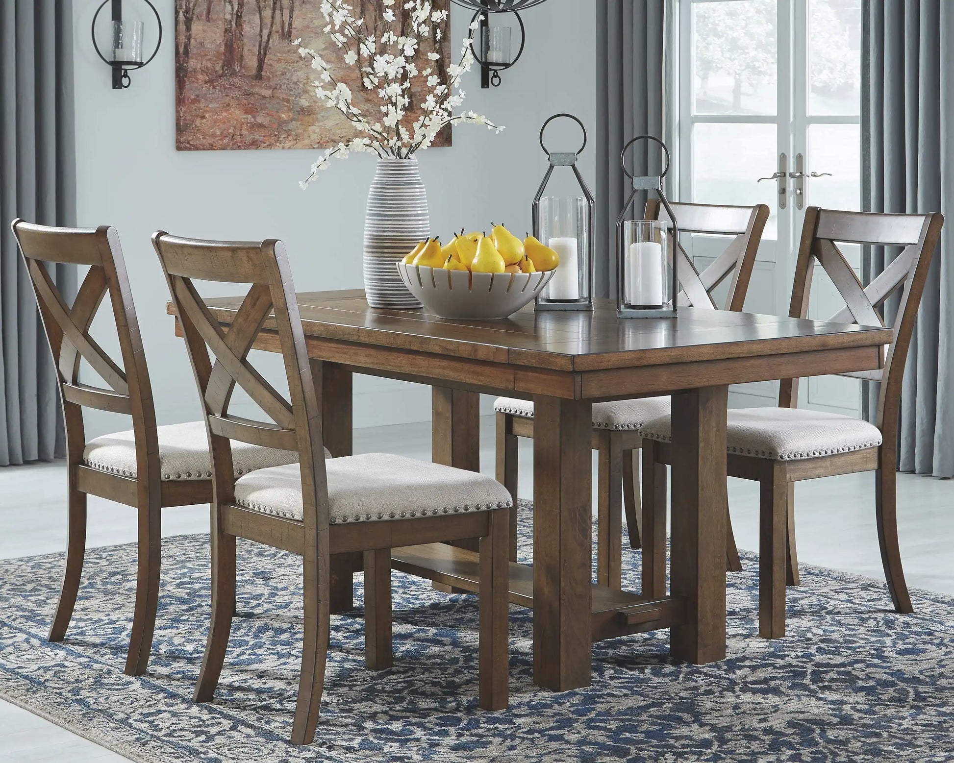 Moriville - Rectangular Dining Room Extension Table - Grayish Brown - Best Buy Furniture