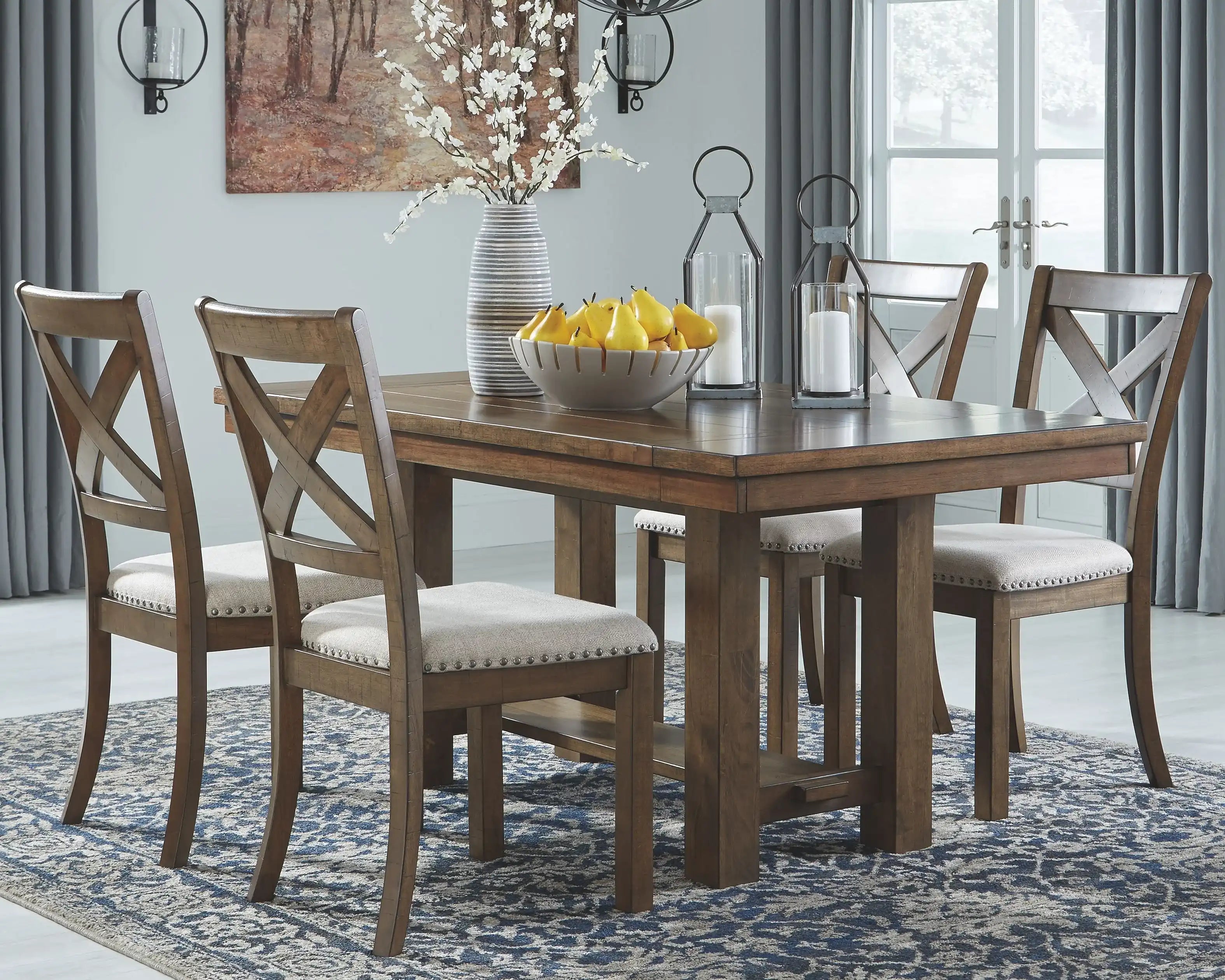 Moriville - Rectangular Dining Room Extension Table - Grayish Brown - Best Buy Furniture