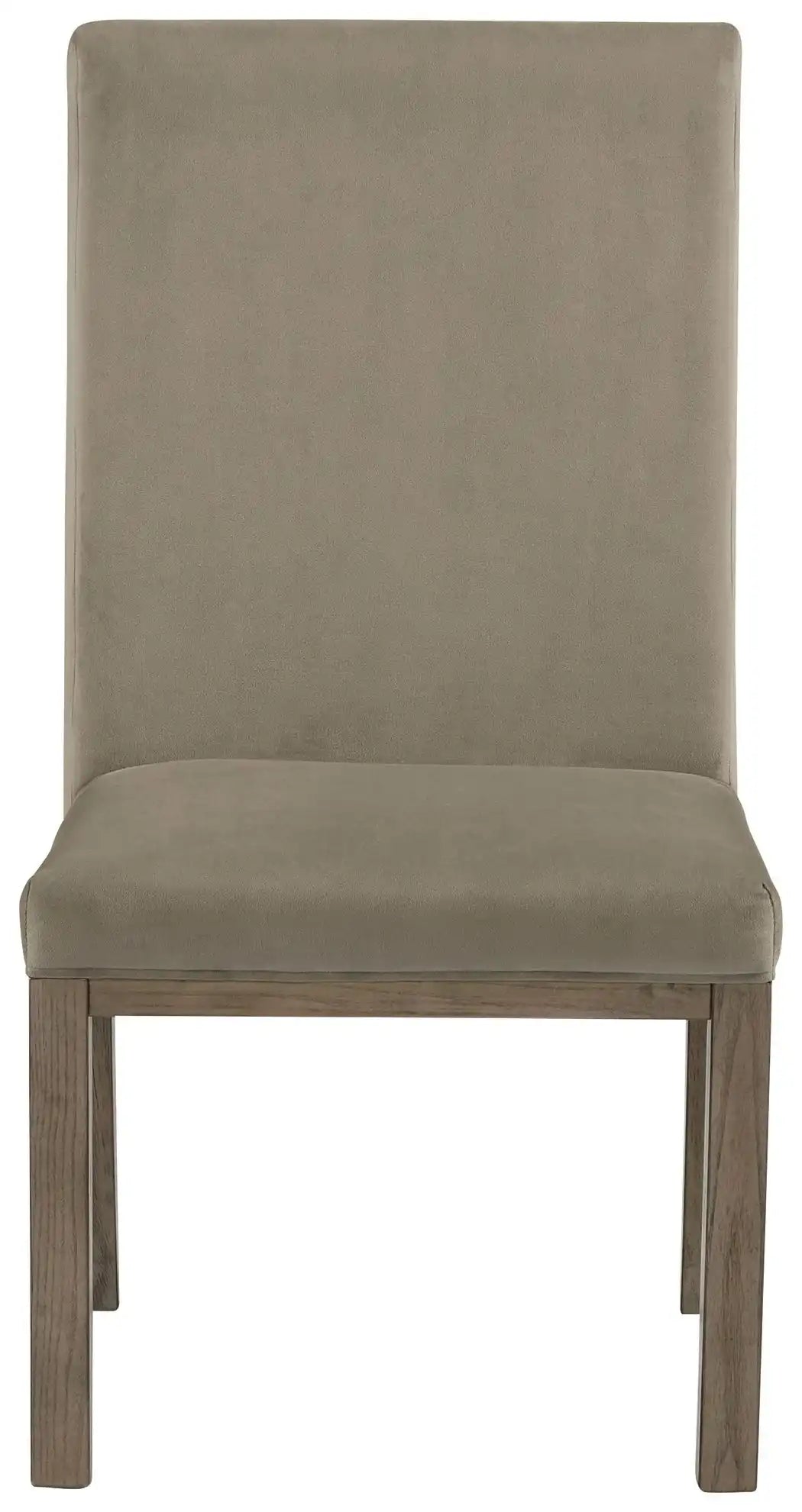 Chrestner - Dining UPH Side Chair (Set of 2) - Gray / Brown - Best Buy Furniture