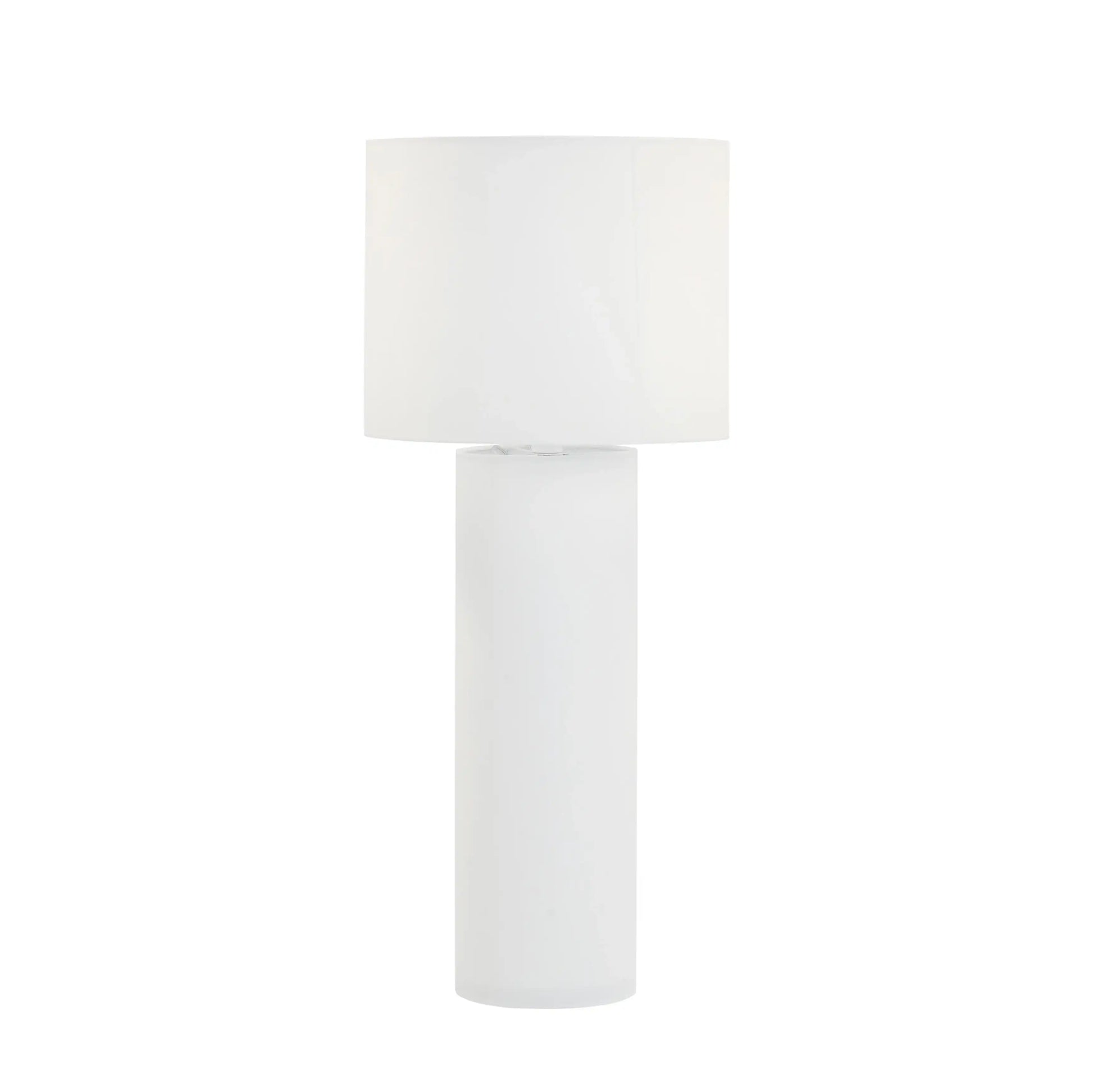 Cleopatra - Linen Floor Lamp - Cream - Best Buy Furniture