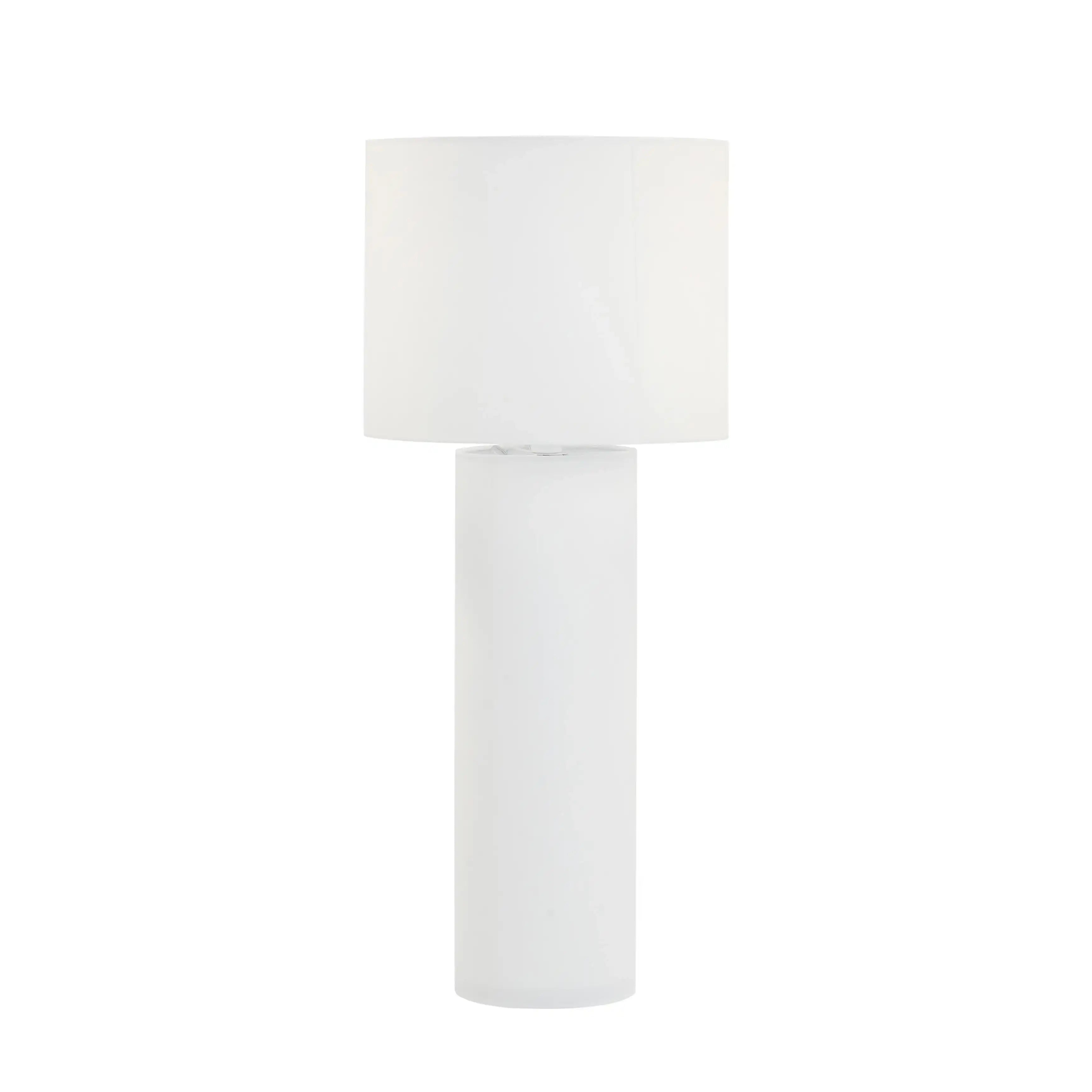 Cleopatra - Linen Floor Lamp - Cream - Best Buy Furniture