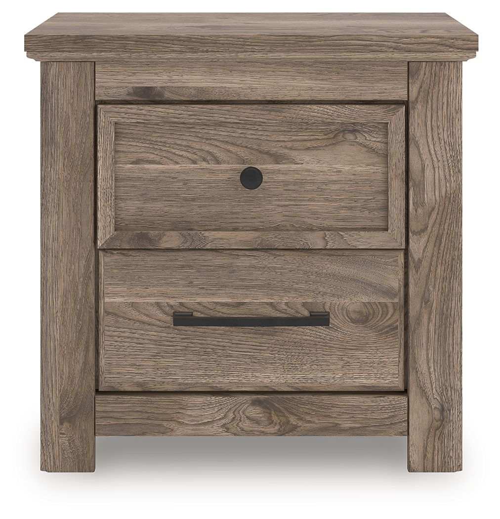 Rusticott - Two Drawer Night Stand - Brown - Best Buy Furniture