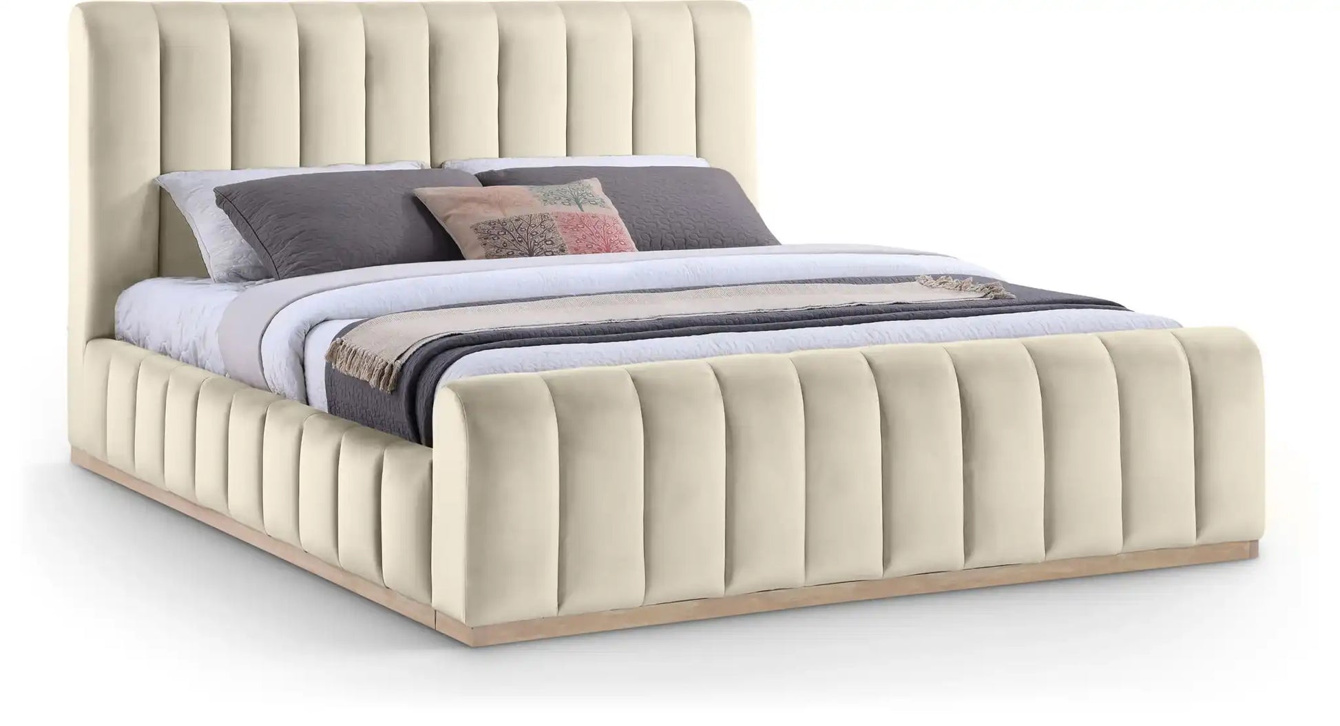 Amara - Velvet Bed - Best Buy Furniture