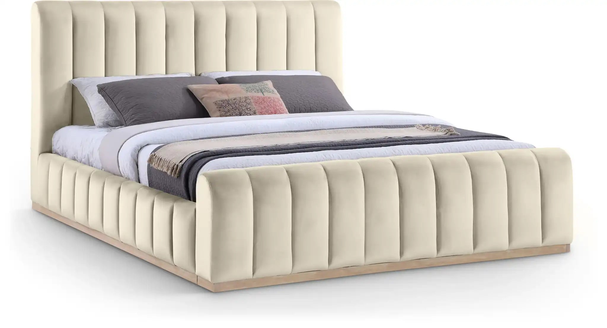 Amara - Velvet Bed - Best Buy Furniture
