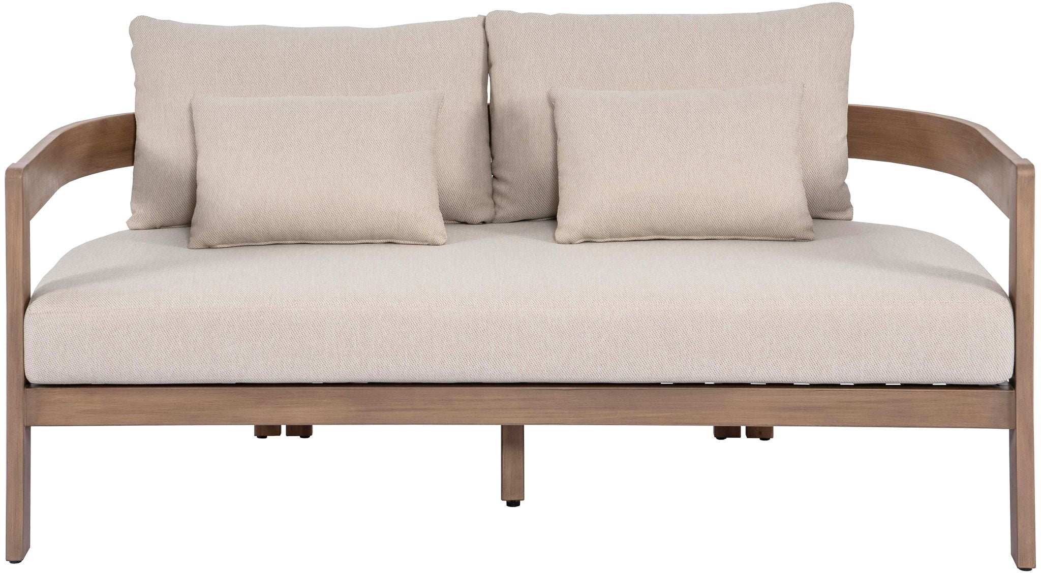 Newport - Water Resistant Fabric 65" Upholstered Outdoor Patio Loveseat