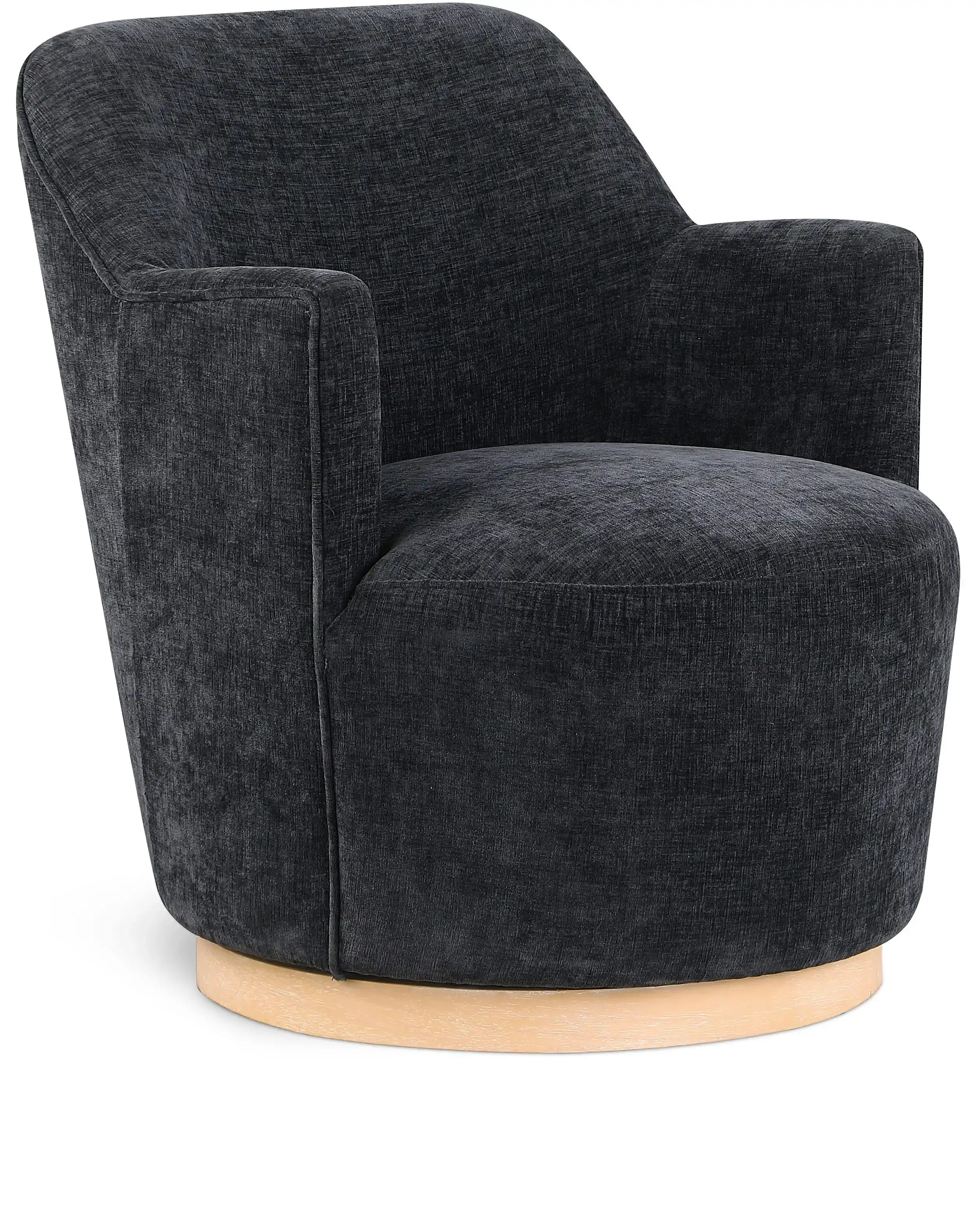 Clarita - Chenille Swivel Accent Chair - Best Buy Furniture
